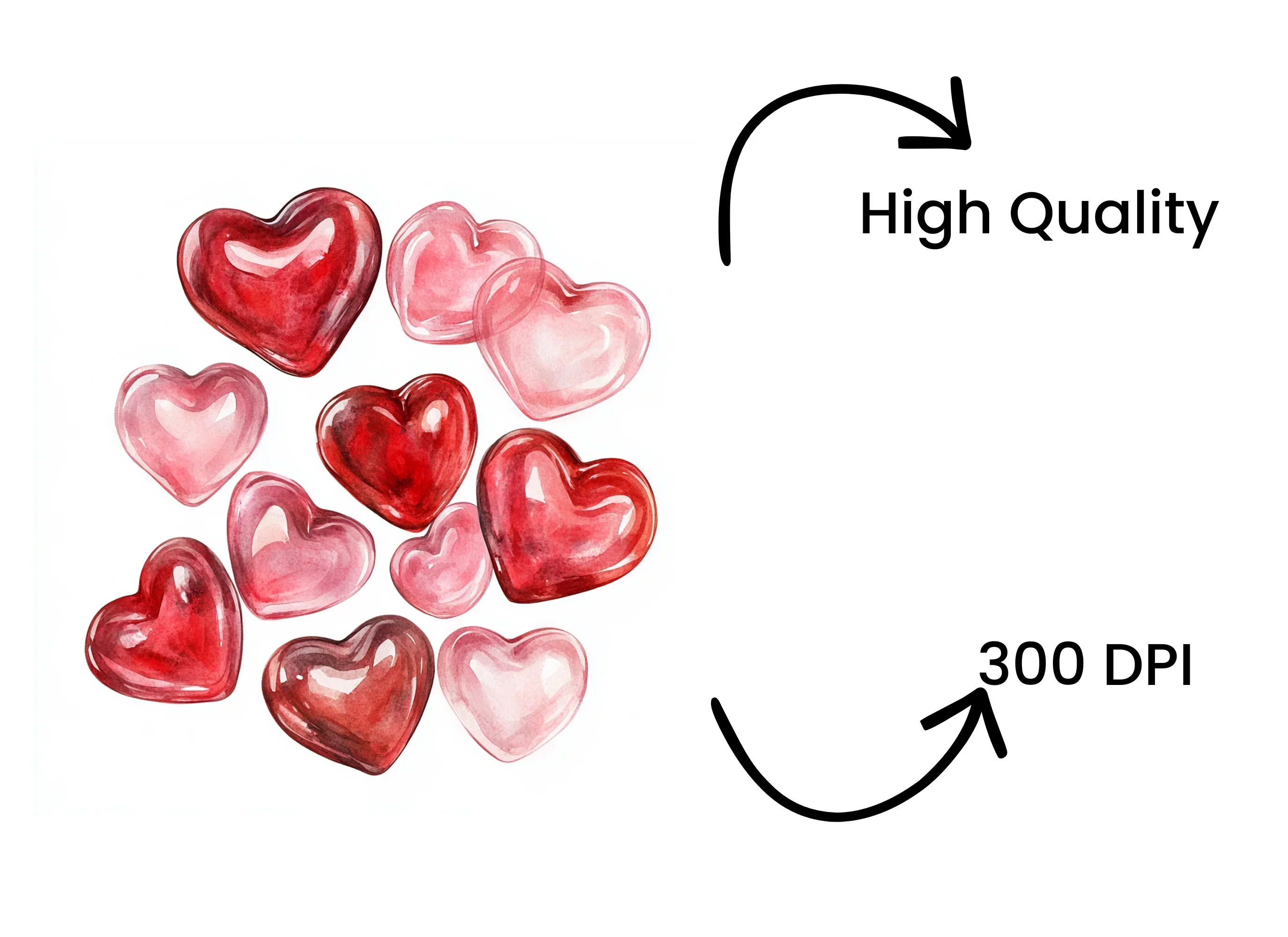 Heart Candies Clipart Bundle - Image 4