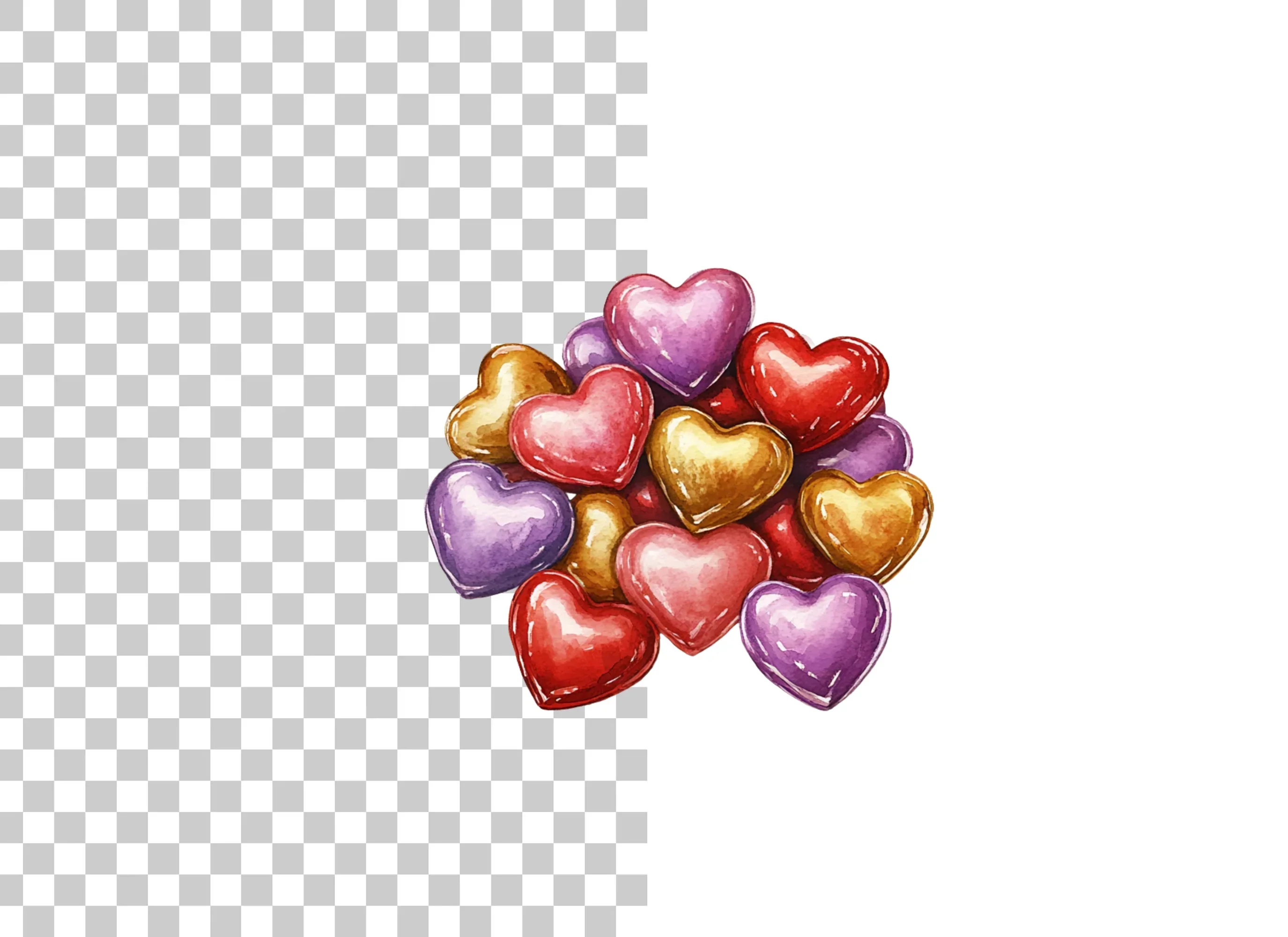 Heart Candy Clipart Bundle - Image 2