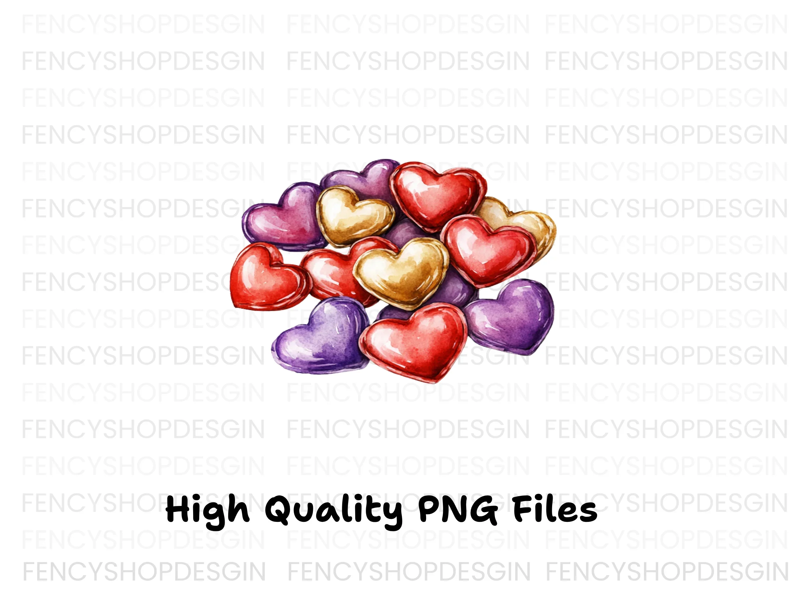 Heart Candy Clipart Bundle - Image 3