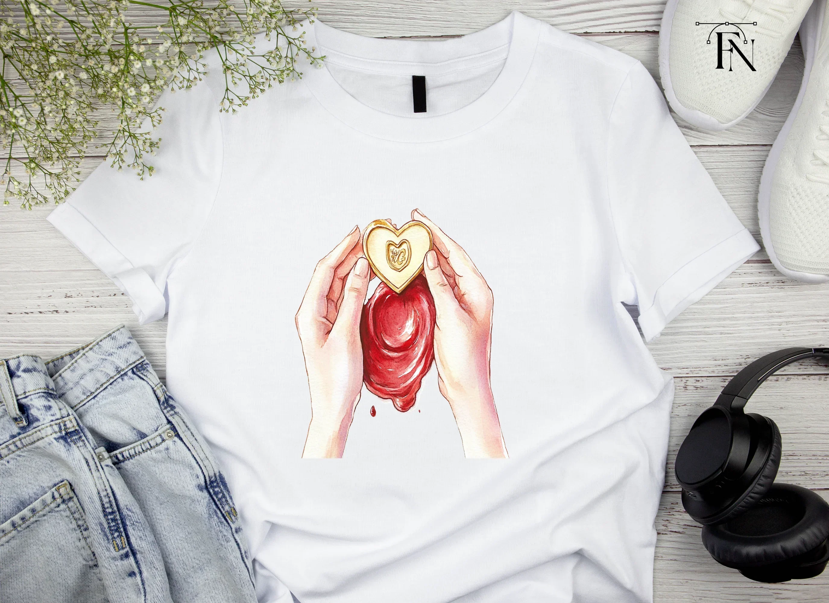 Heart Shaped Dalgona Candy Game Clipart Bundle - Image 3