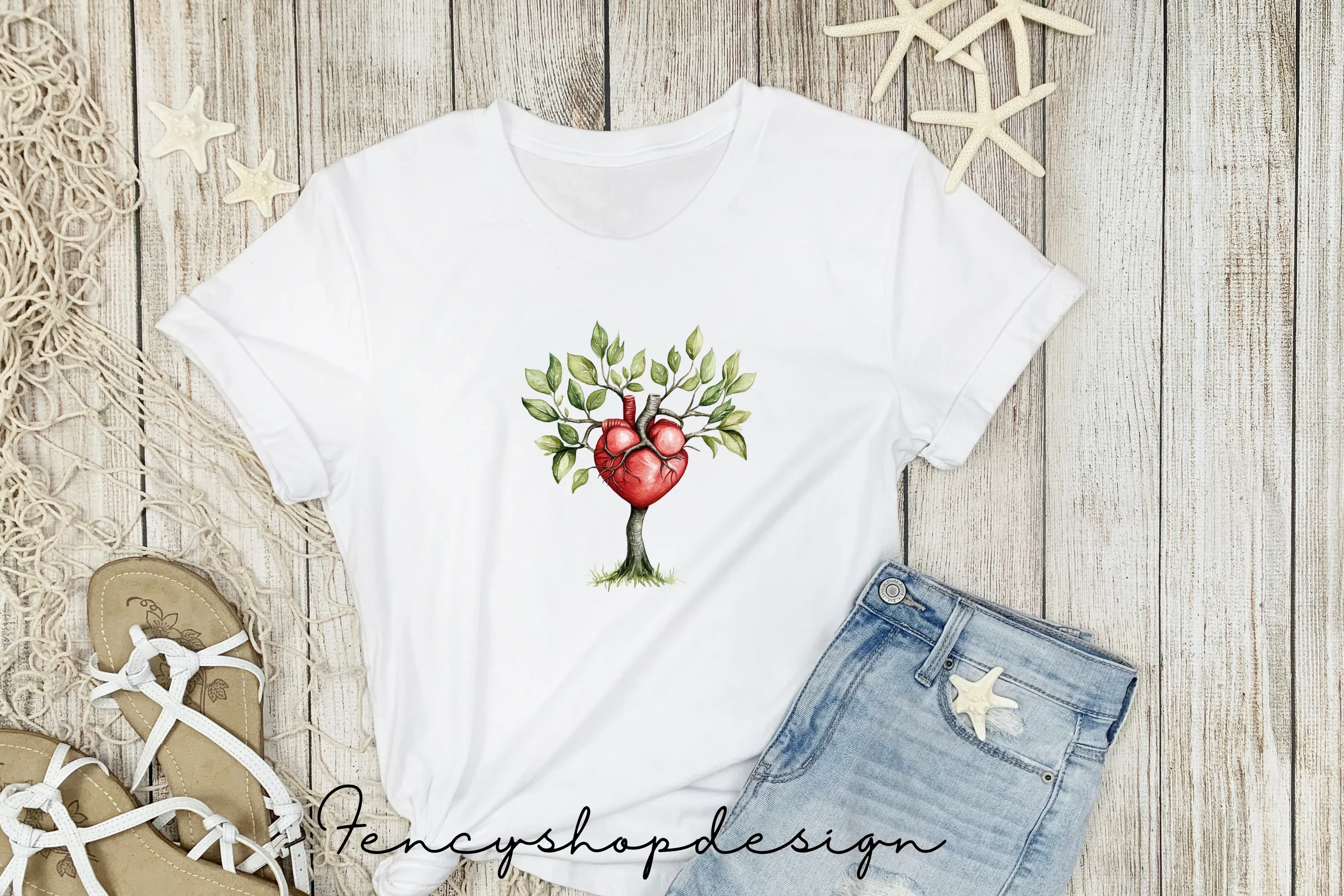 Heart Tree Clipart Bundle - Image 6