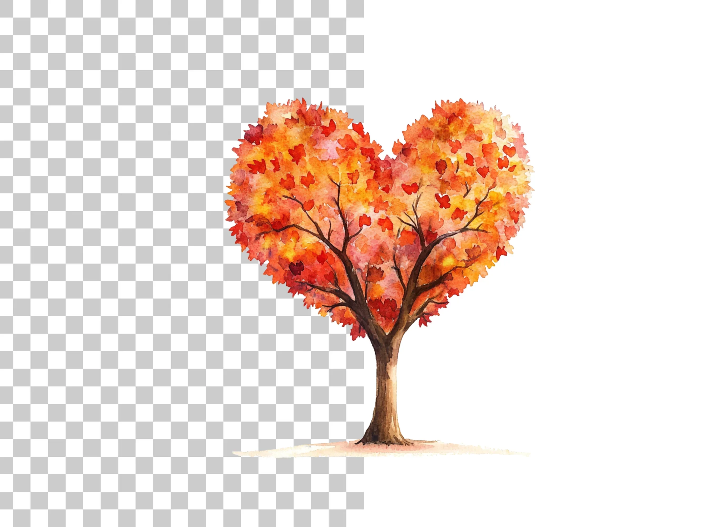 Heart Tree Clipart Bundle - Image 2
