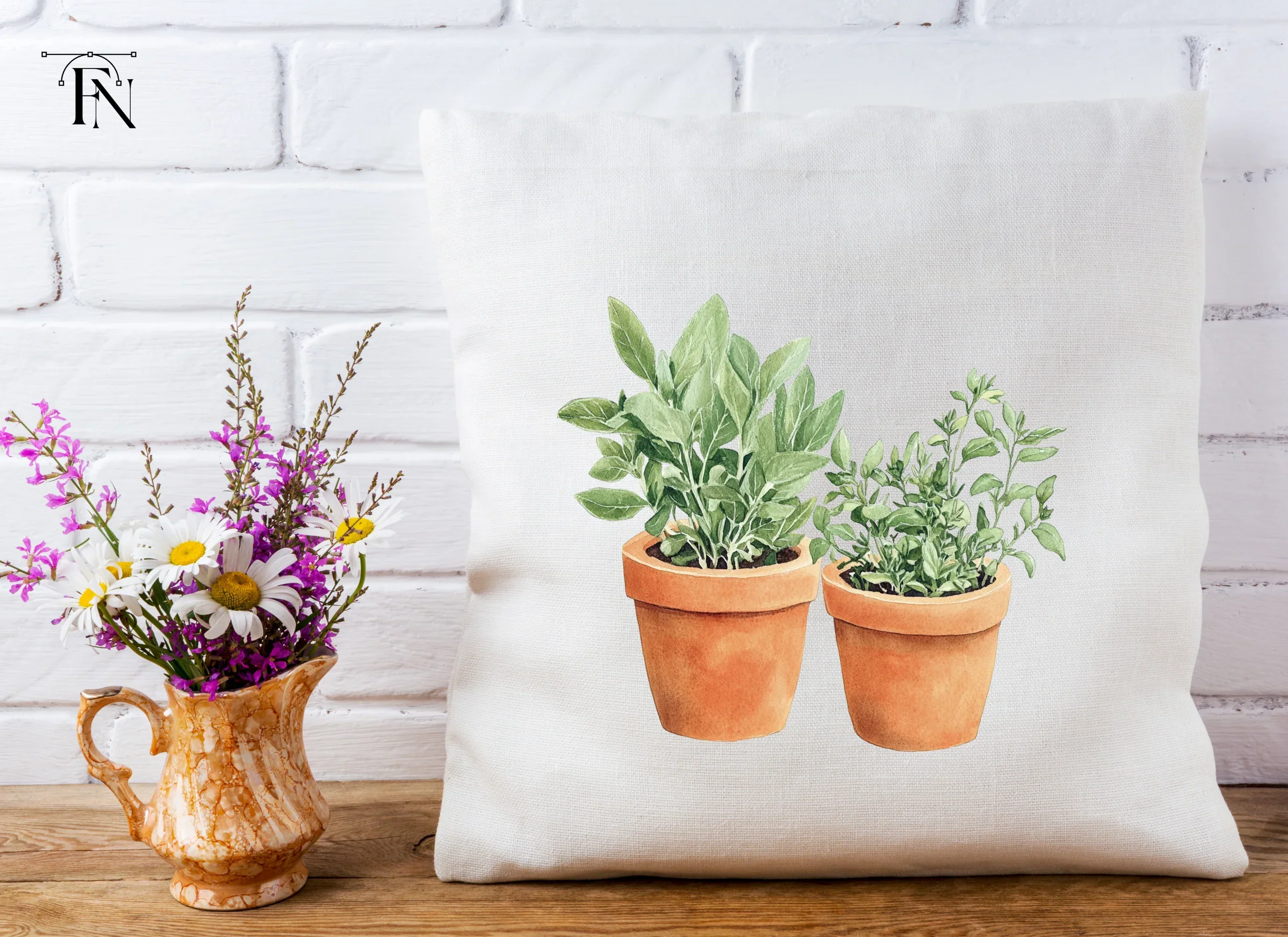Herb Garden Potted Plants Clipart Bundle - Image 5