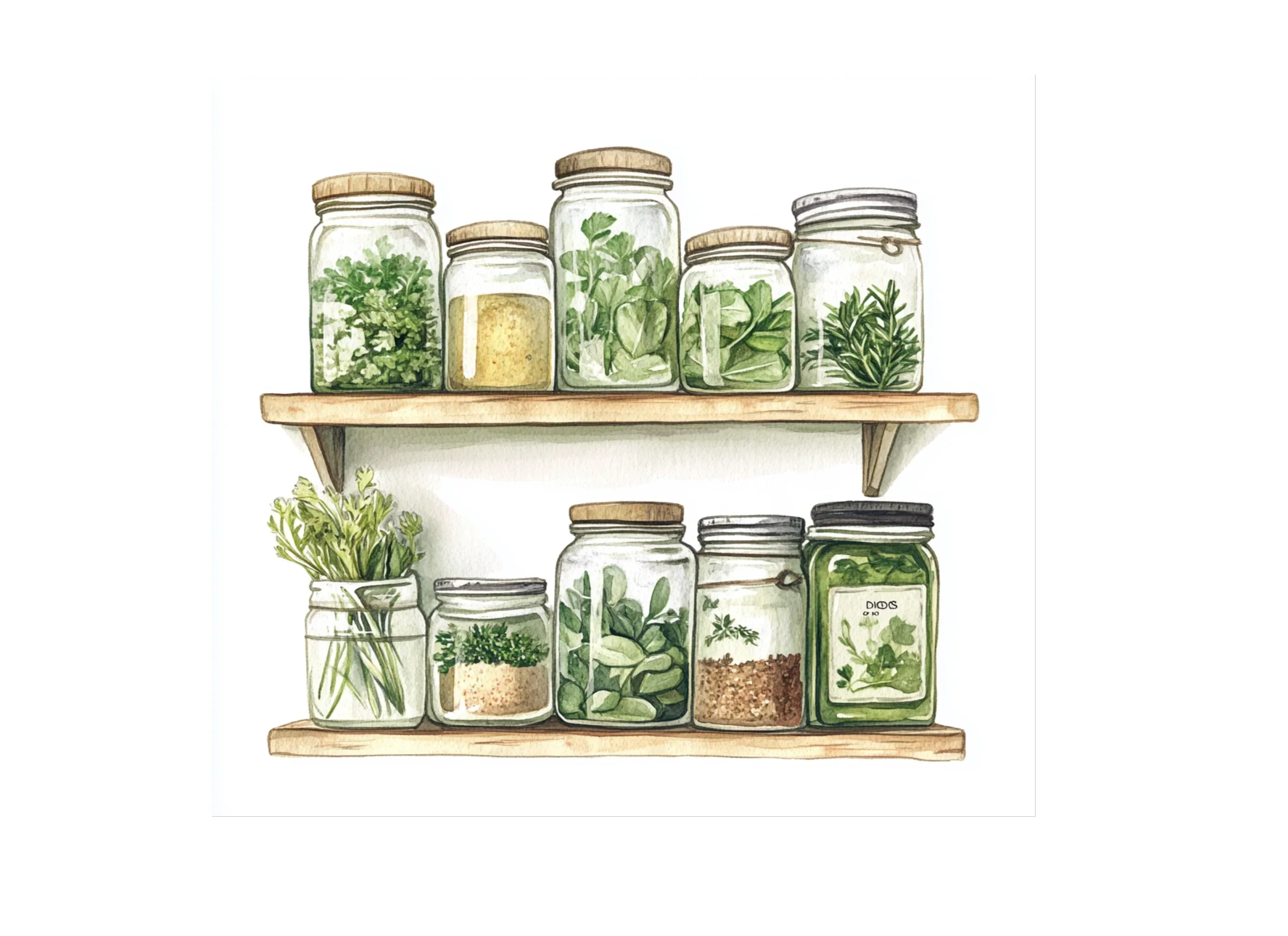 Herbal Pantry Illustrations Clipart Bundle - Image 3