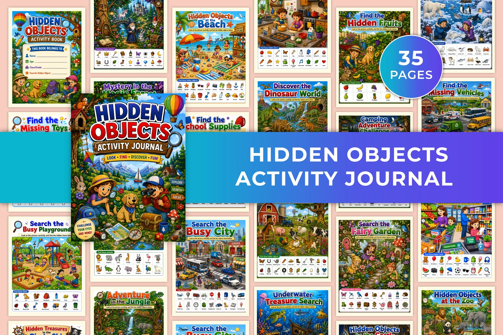 Hidden Objects Activity Journal