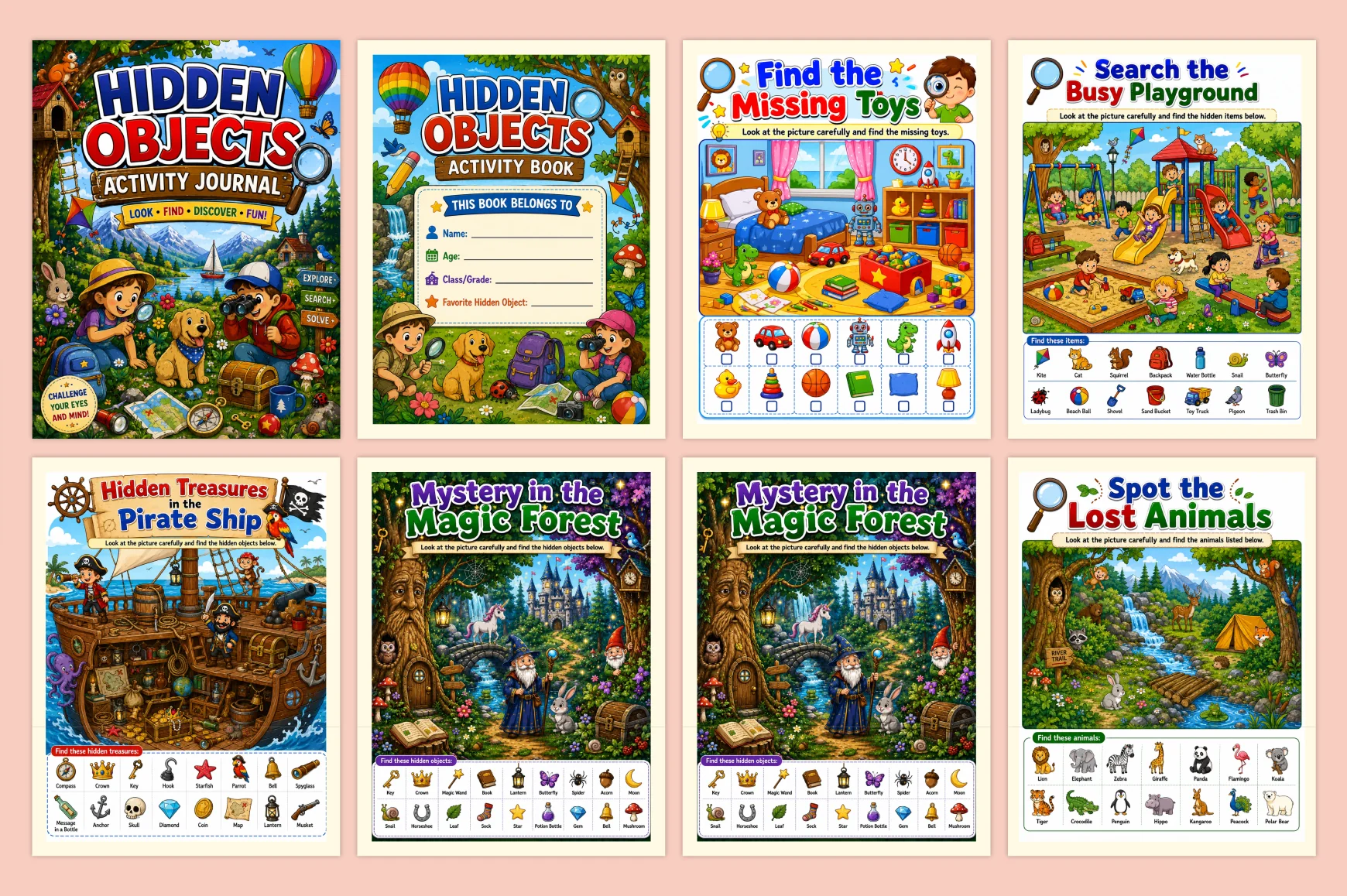 Hidden Objects Activity Journal - Image 2