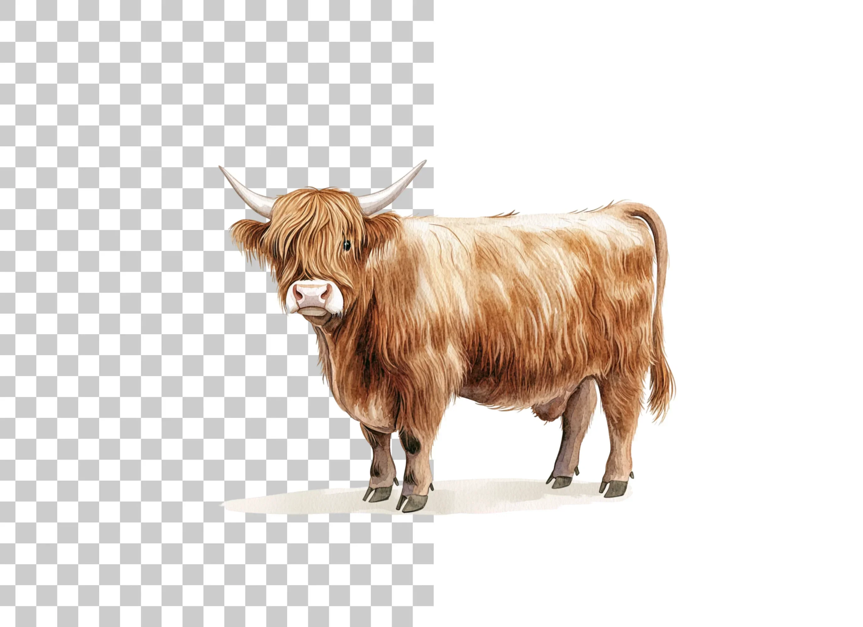 Highland Cow Clipart Bundle - Image 6
