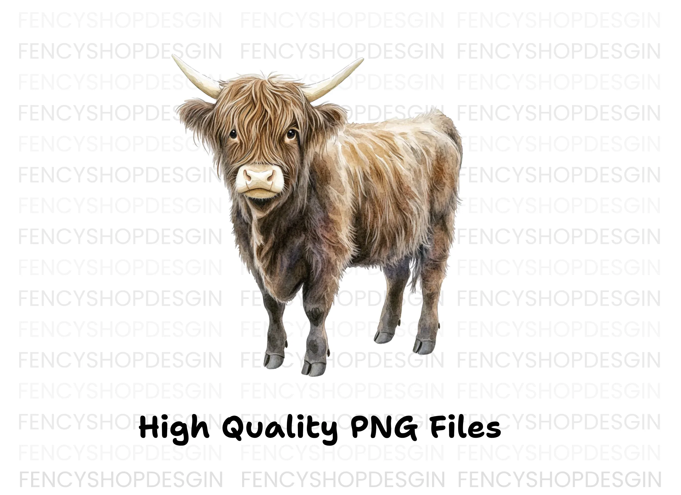 Highland Cow Clipart Bundle - Image 3