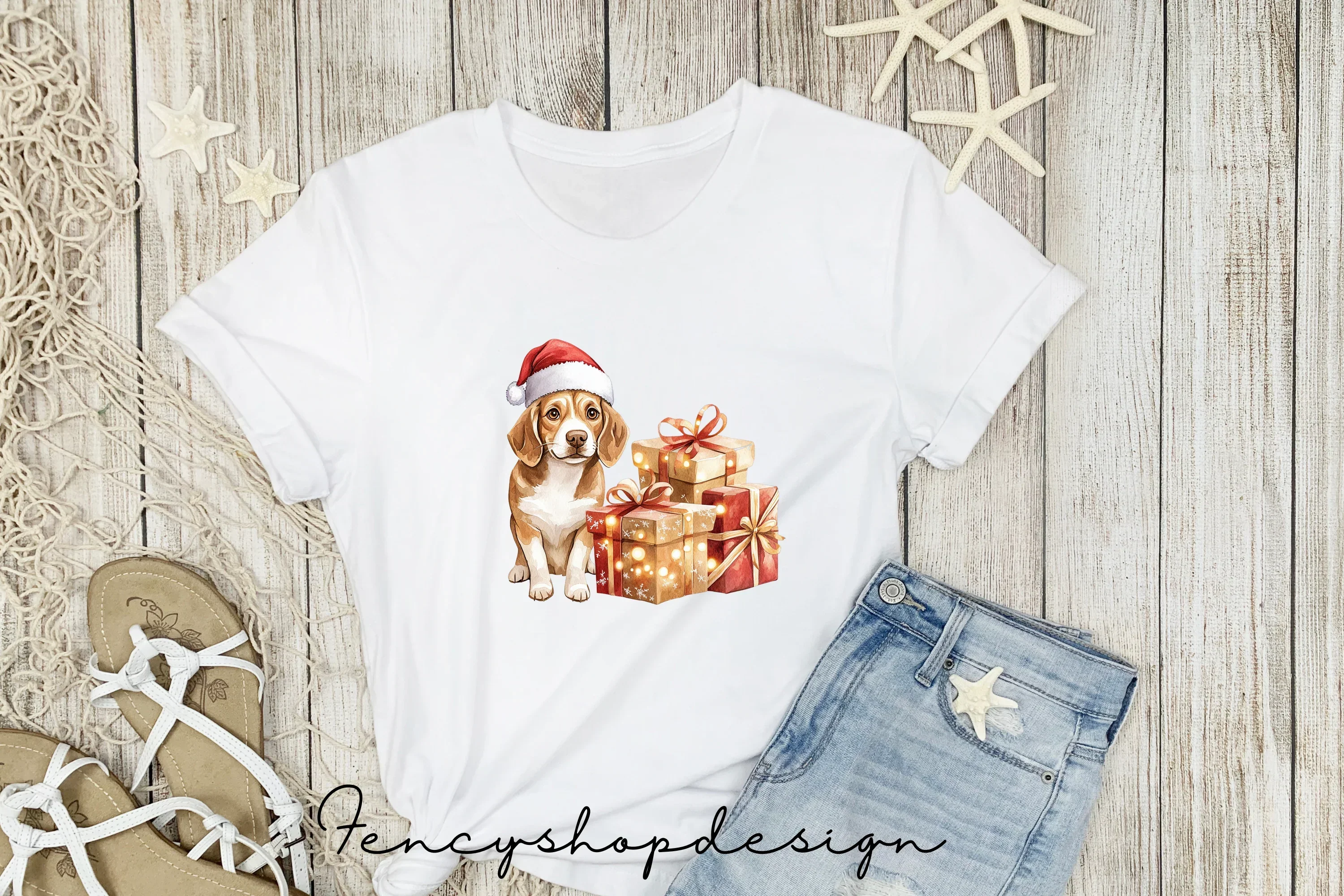 Holiday Dogs Gifts Clipart Bundle - Image 6