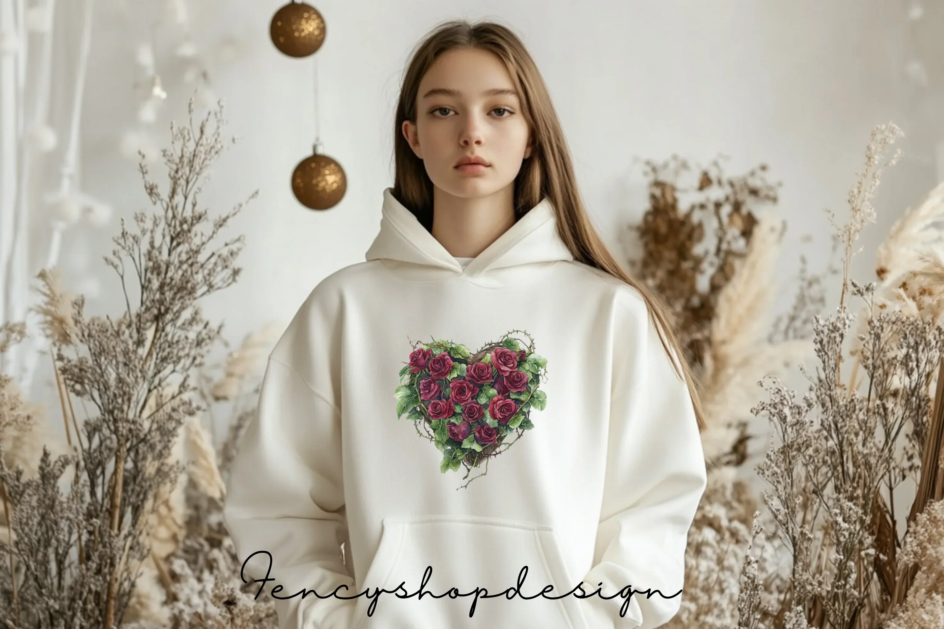 Holiday Elf Floral Hearts Adventure Bags Clipart Bundle - Image 6