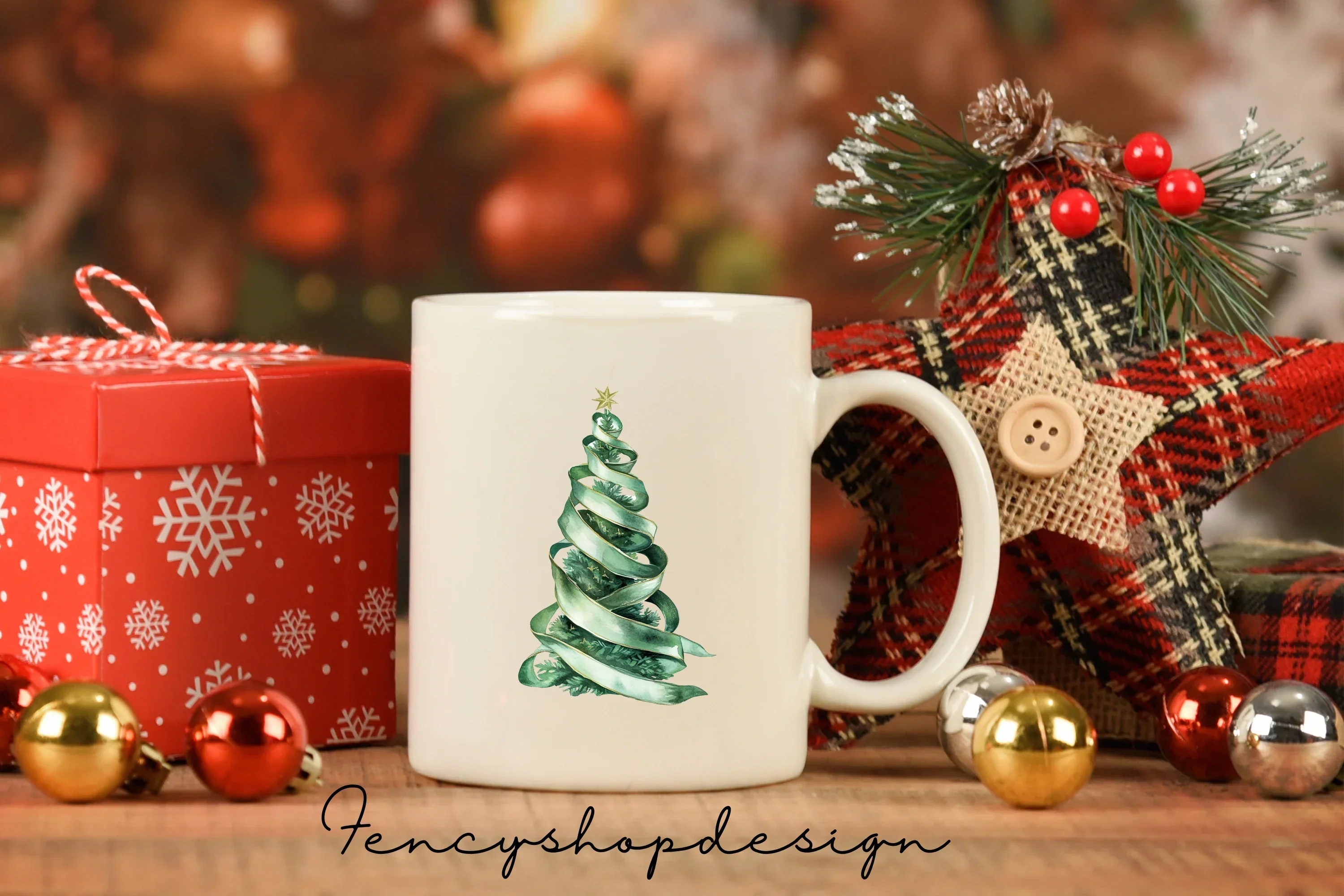 Holiday Evergreen Tree Clipart Bundle - Image 3