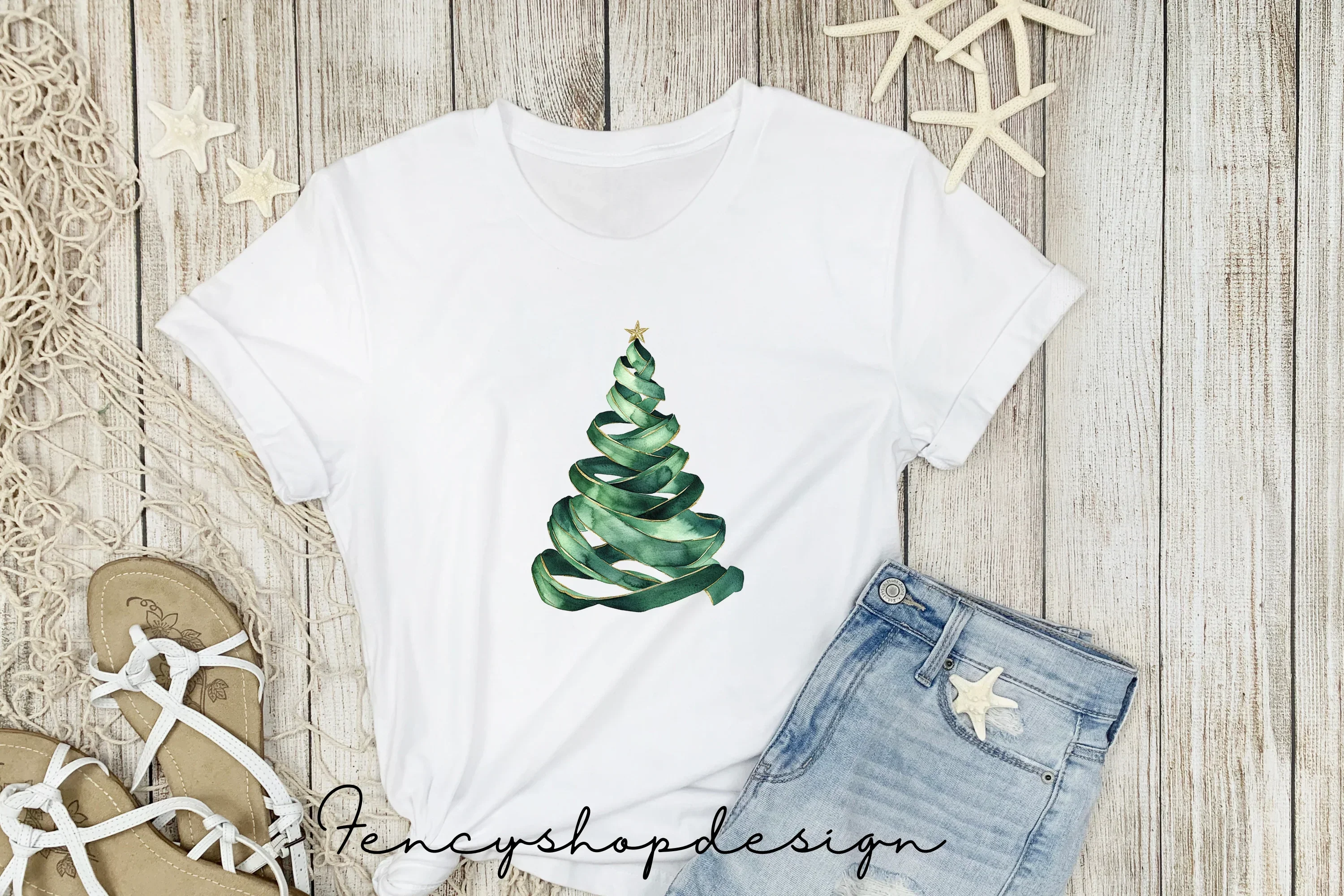 Holiday Evergreen Tree Clipart Bundle - Image 5