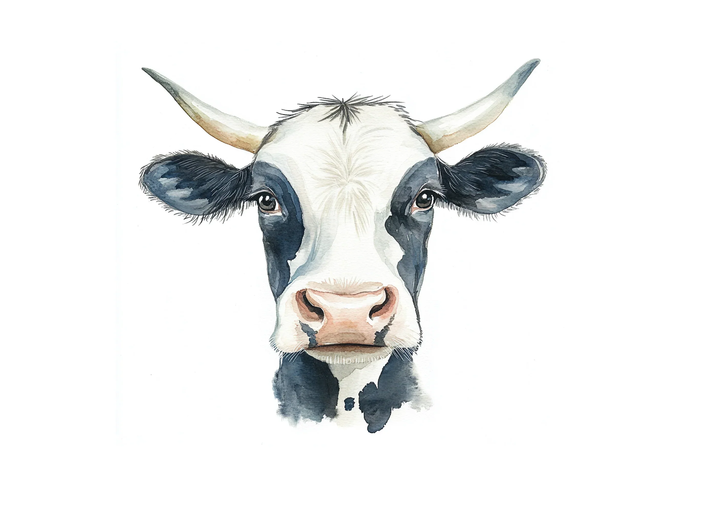 Holstein Cow Head Clipart Bundle - Image 2