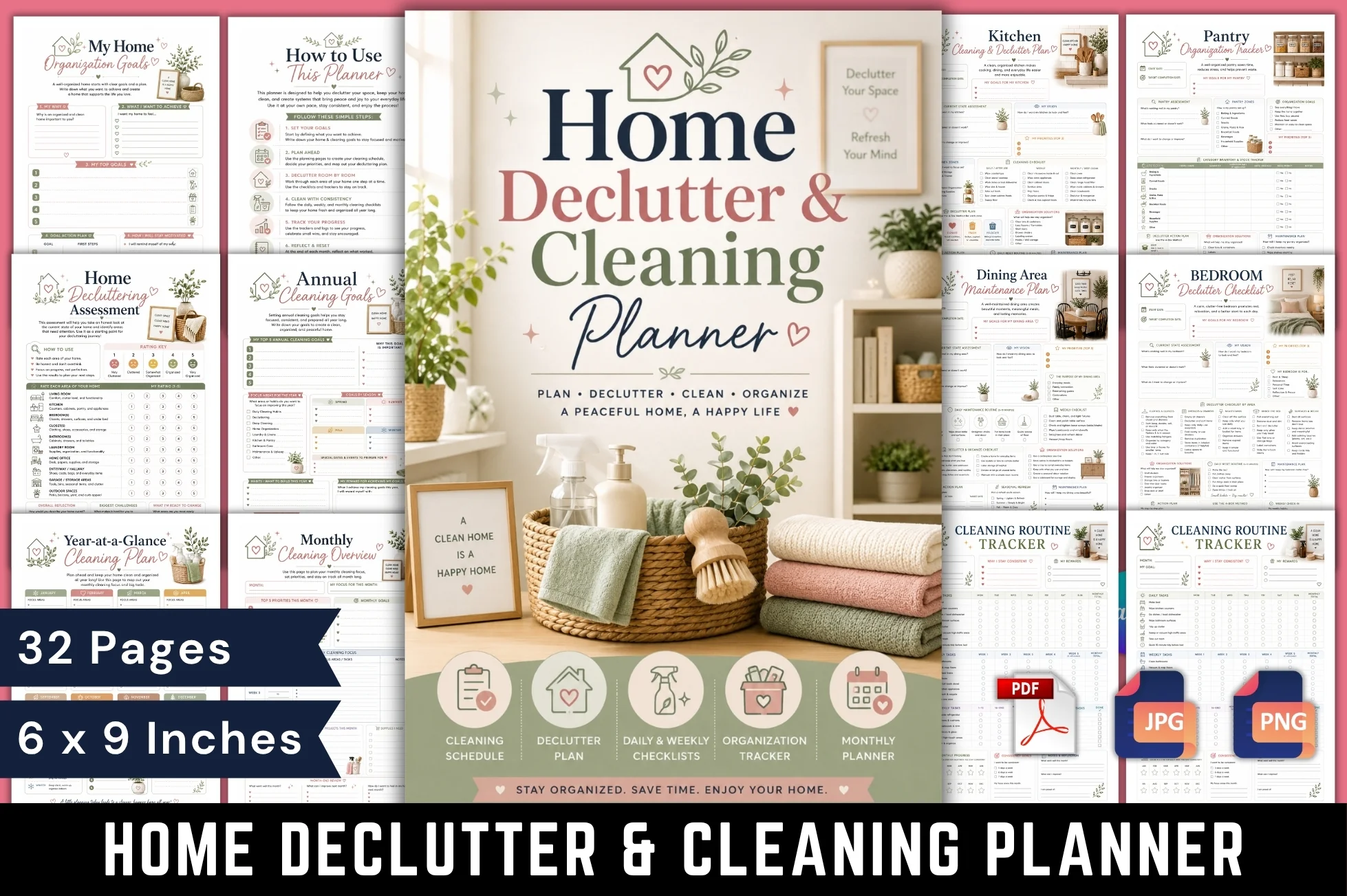 Home Declutter Cleaning Planner