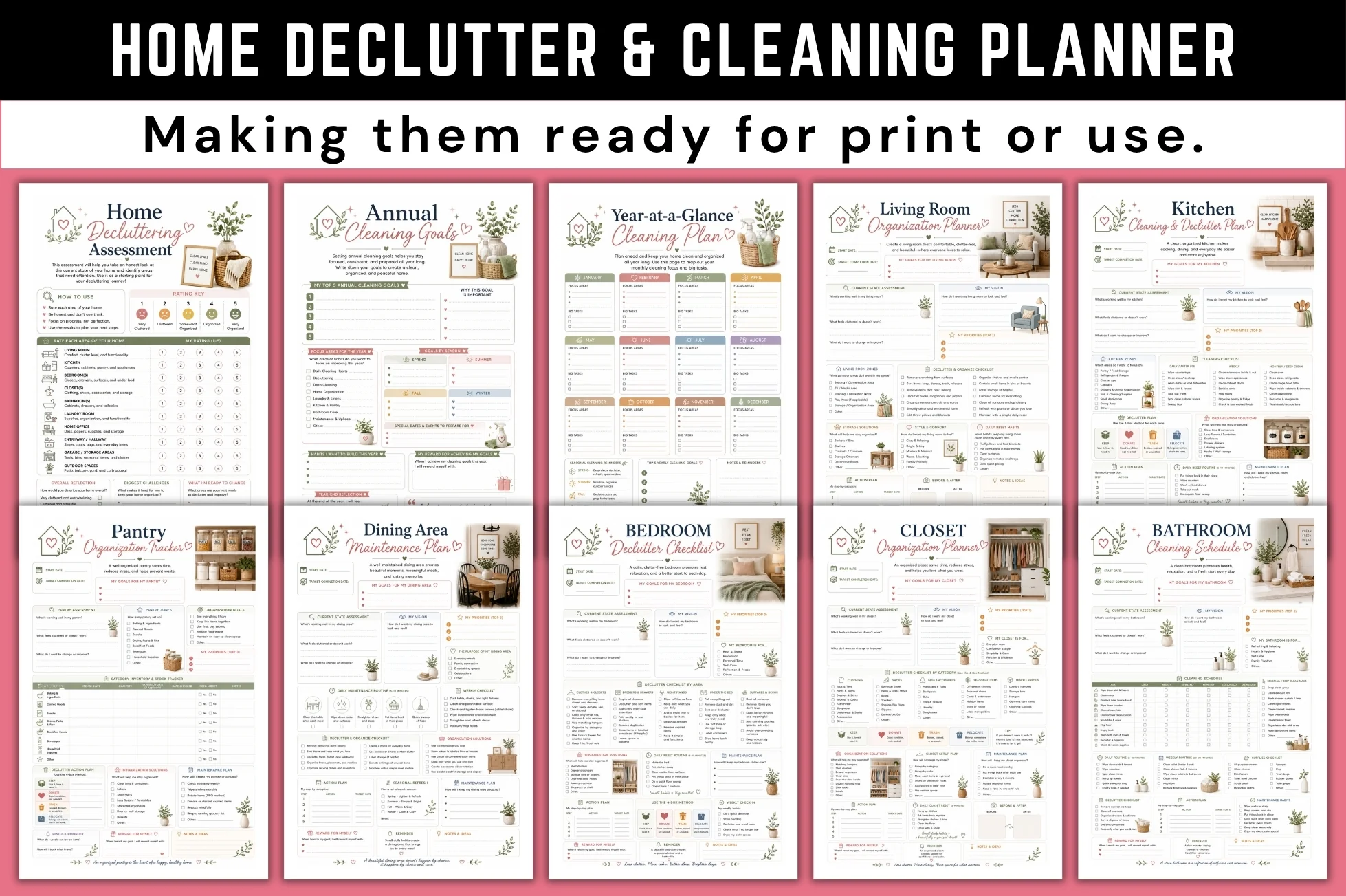 Home Declutter Cleaning Planner - Image 2