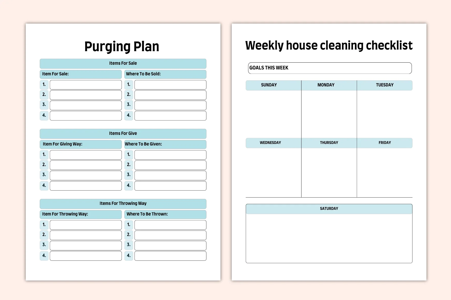 Home Reset Decluttering Planner - Image 3