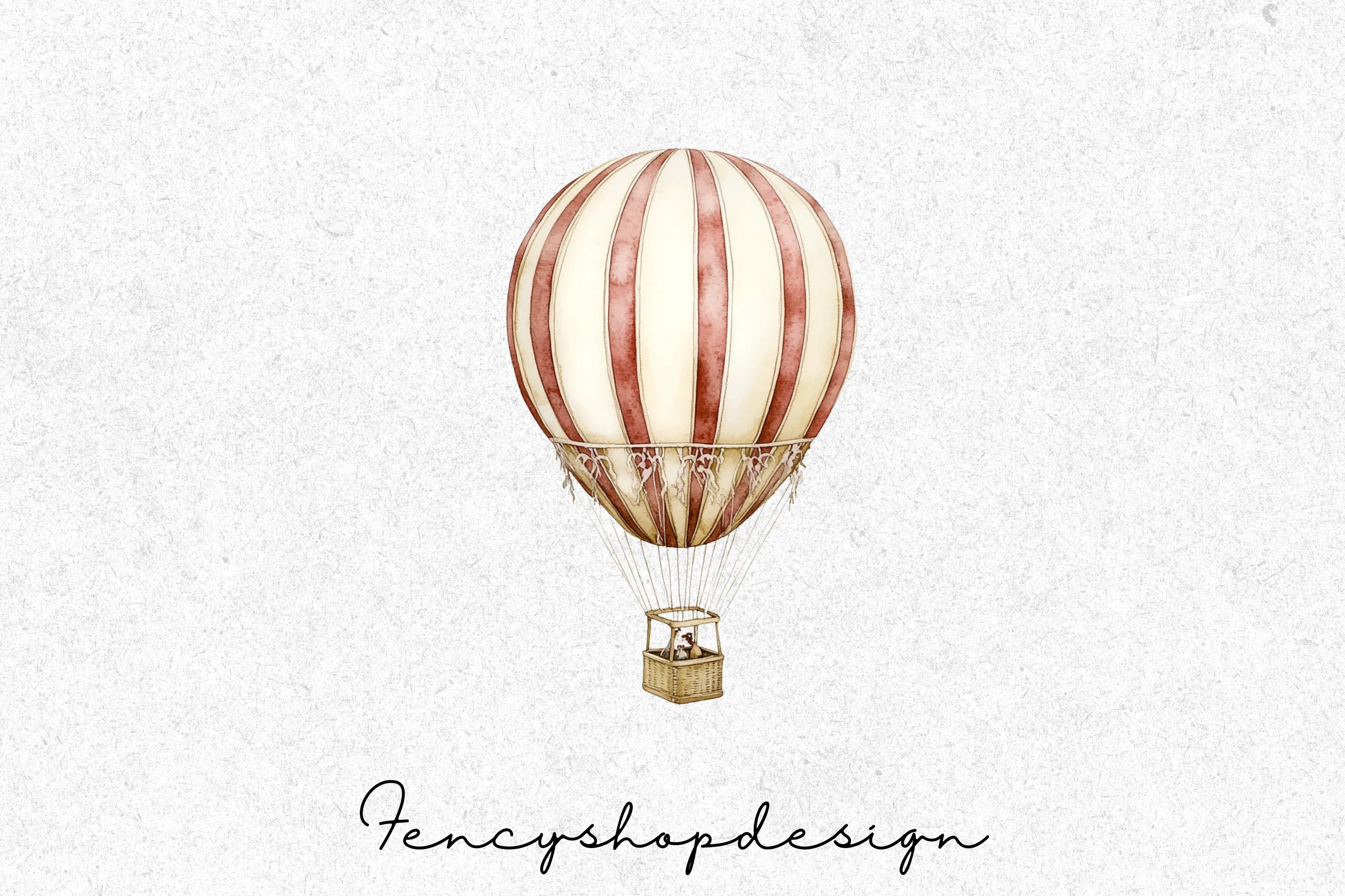 Hot Air Balloon Clipart Bundle - Image 7