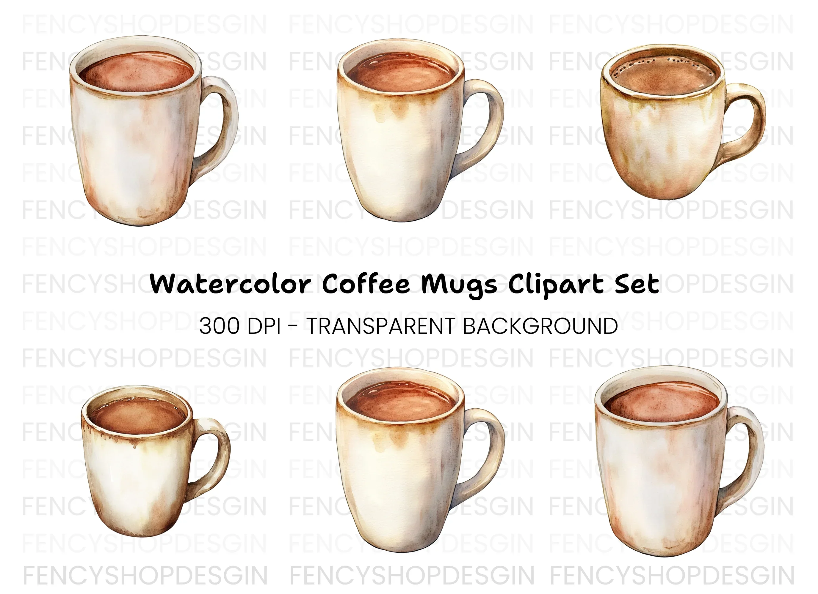Hot Chocolate Clipart Bundle
