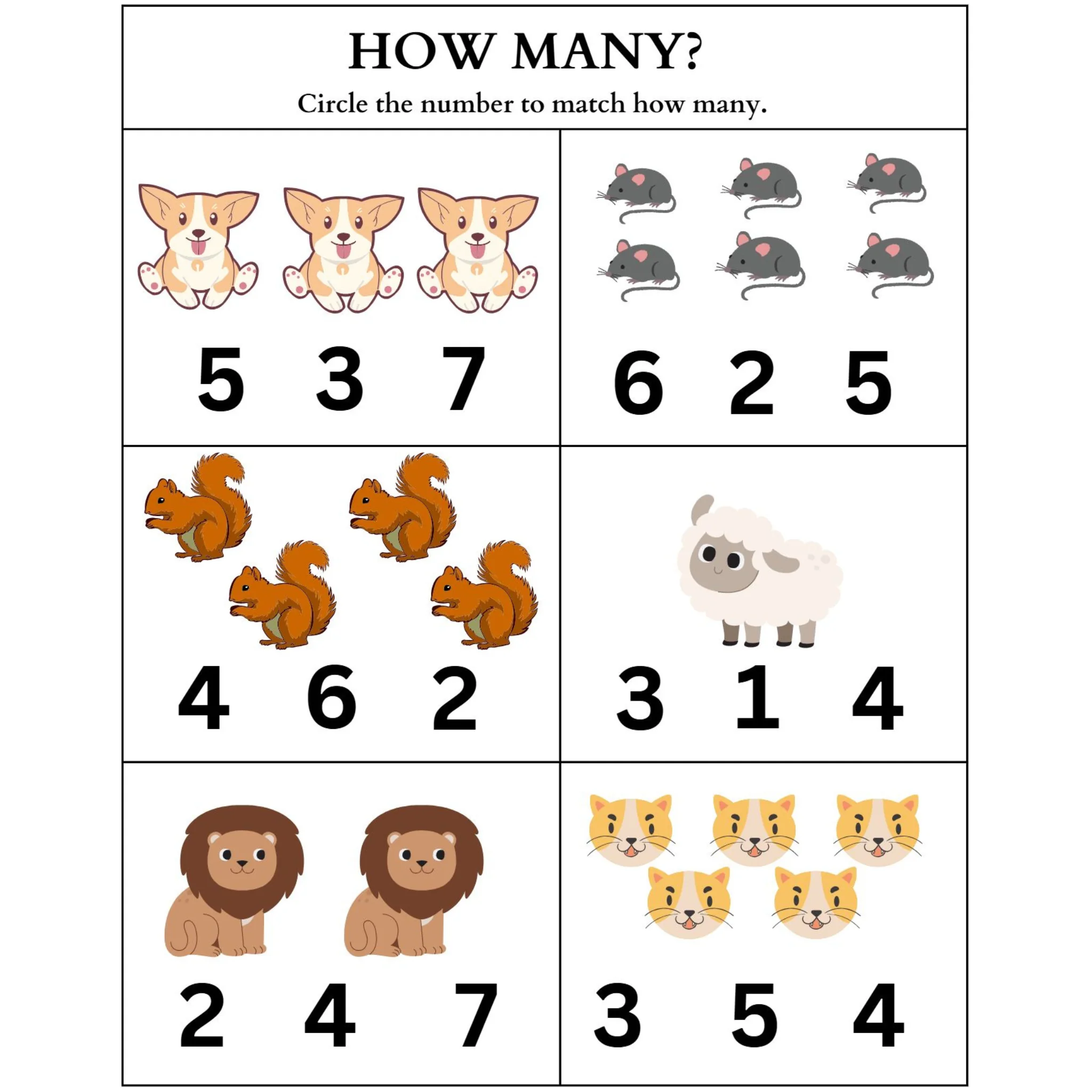 How Many Object Counting Worksheets - Image 4