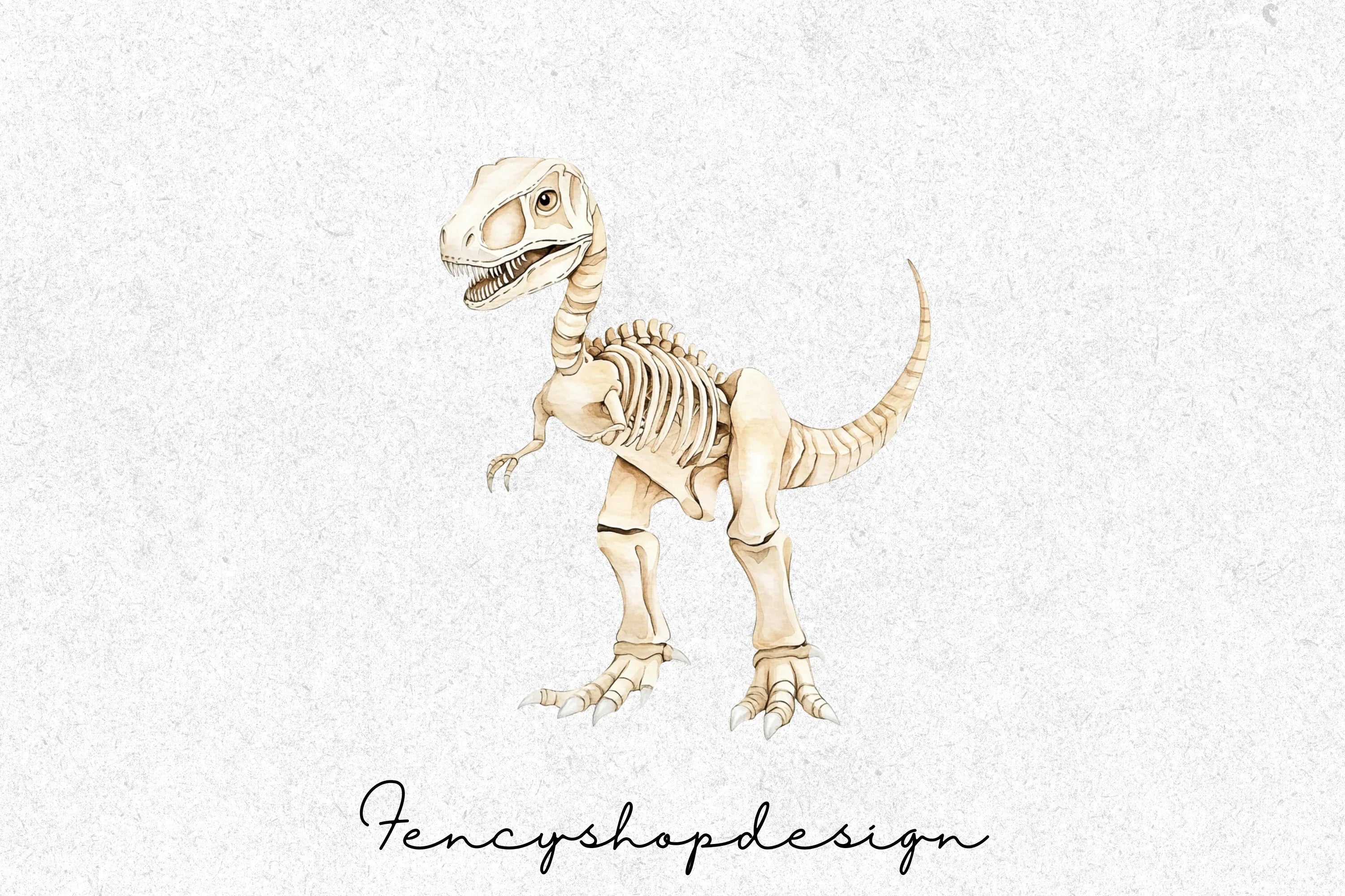 Human Dinosaur Skeleton Clipart Bundle - Image 6