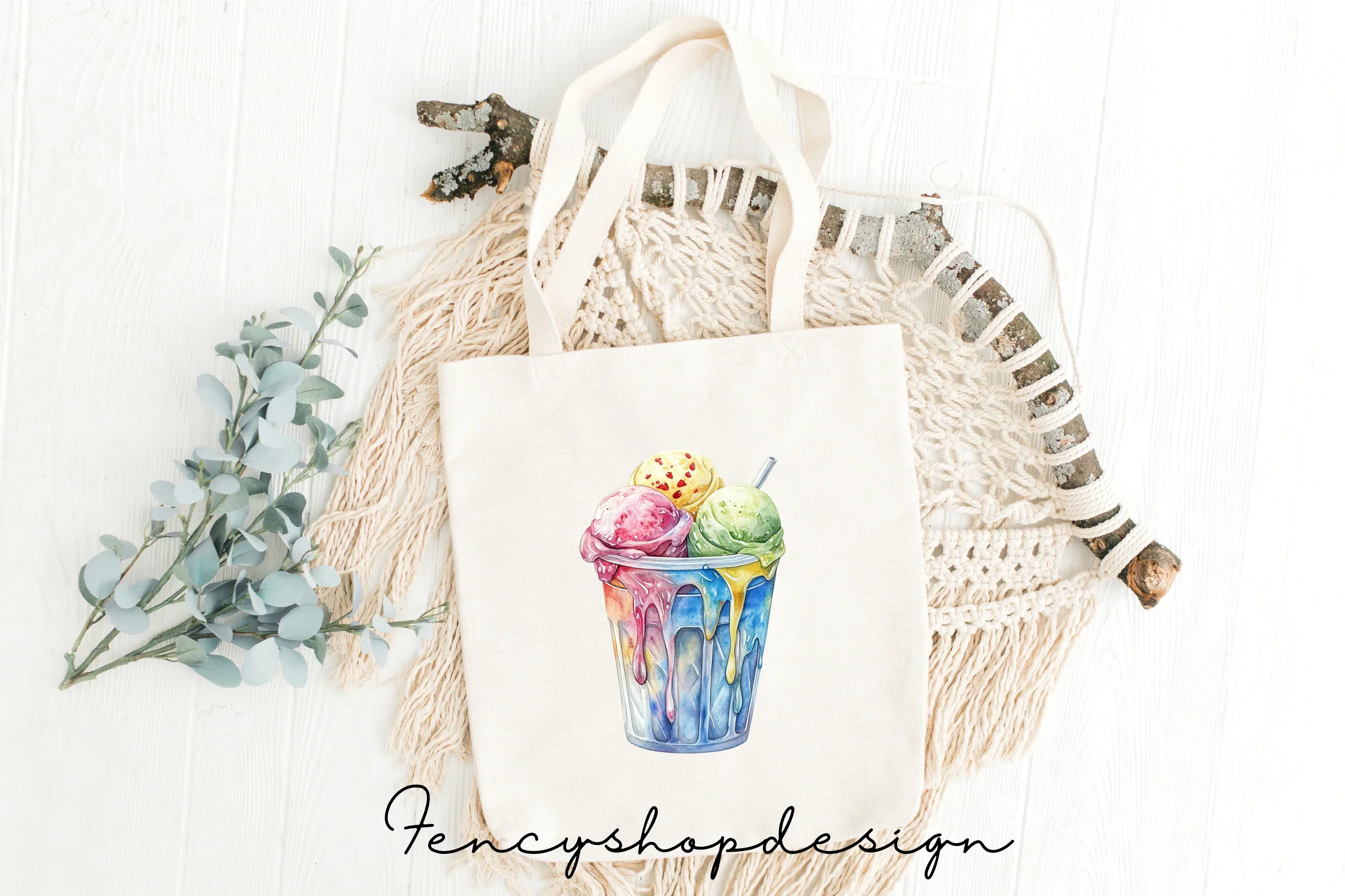Ice Cream Milkshake Clipart Bundle - Image 8