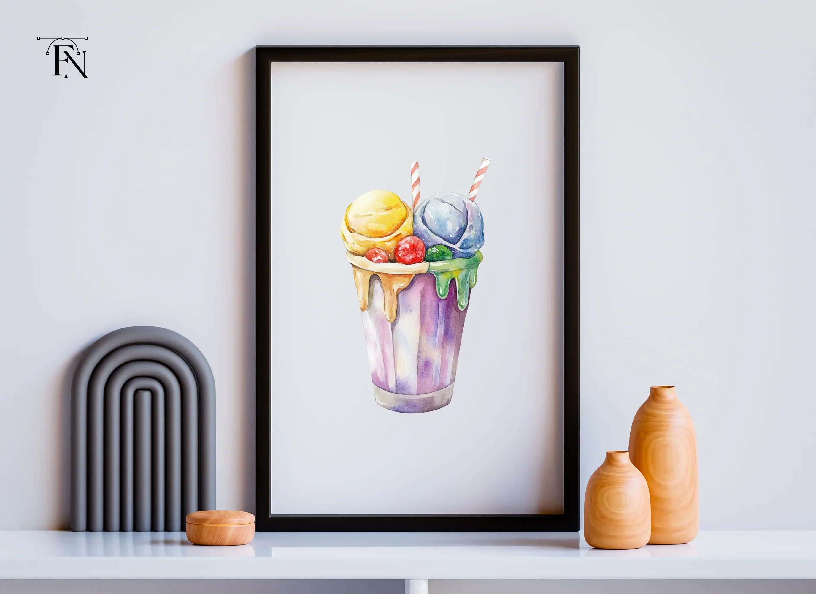Ice Cream Sundae Clipart Bundle - Image 6