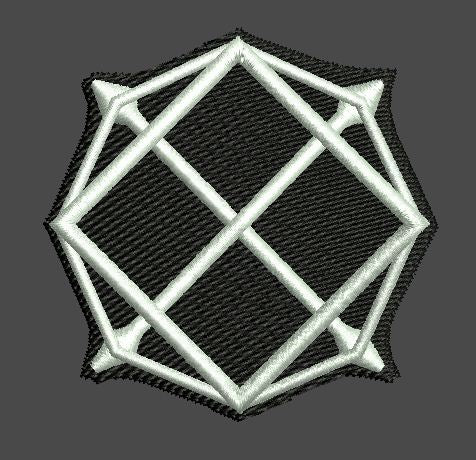 Interlocking Diamond Embroidery Design
