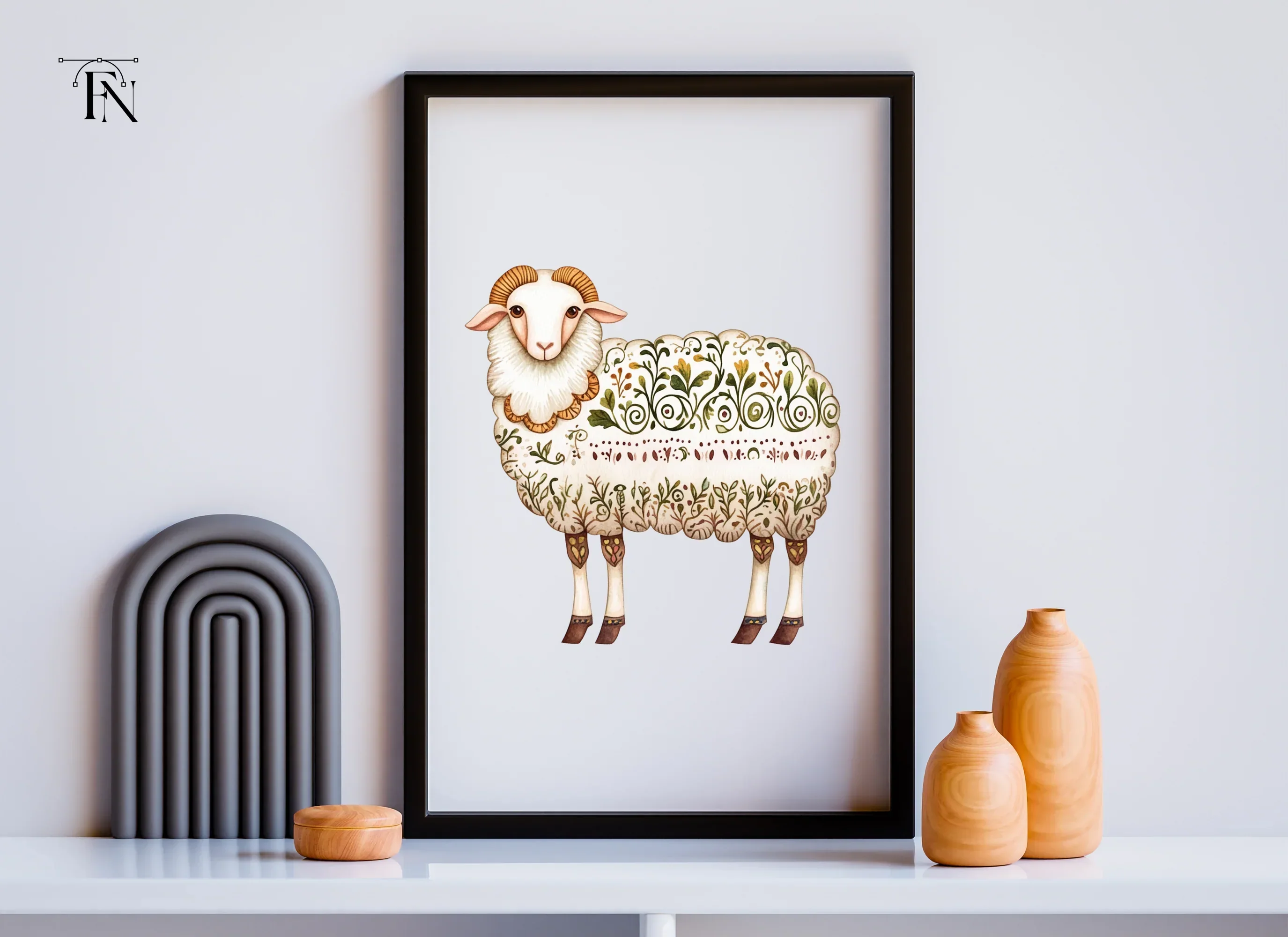 Intricate Patterned Sheep Clipart Bundle - Image 5
