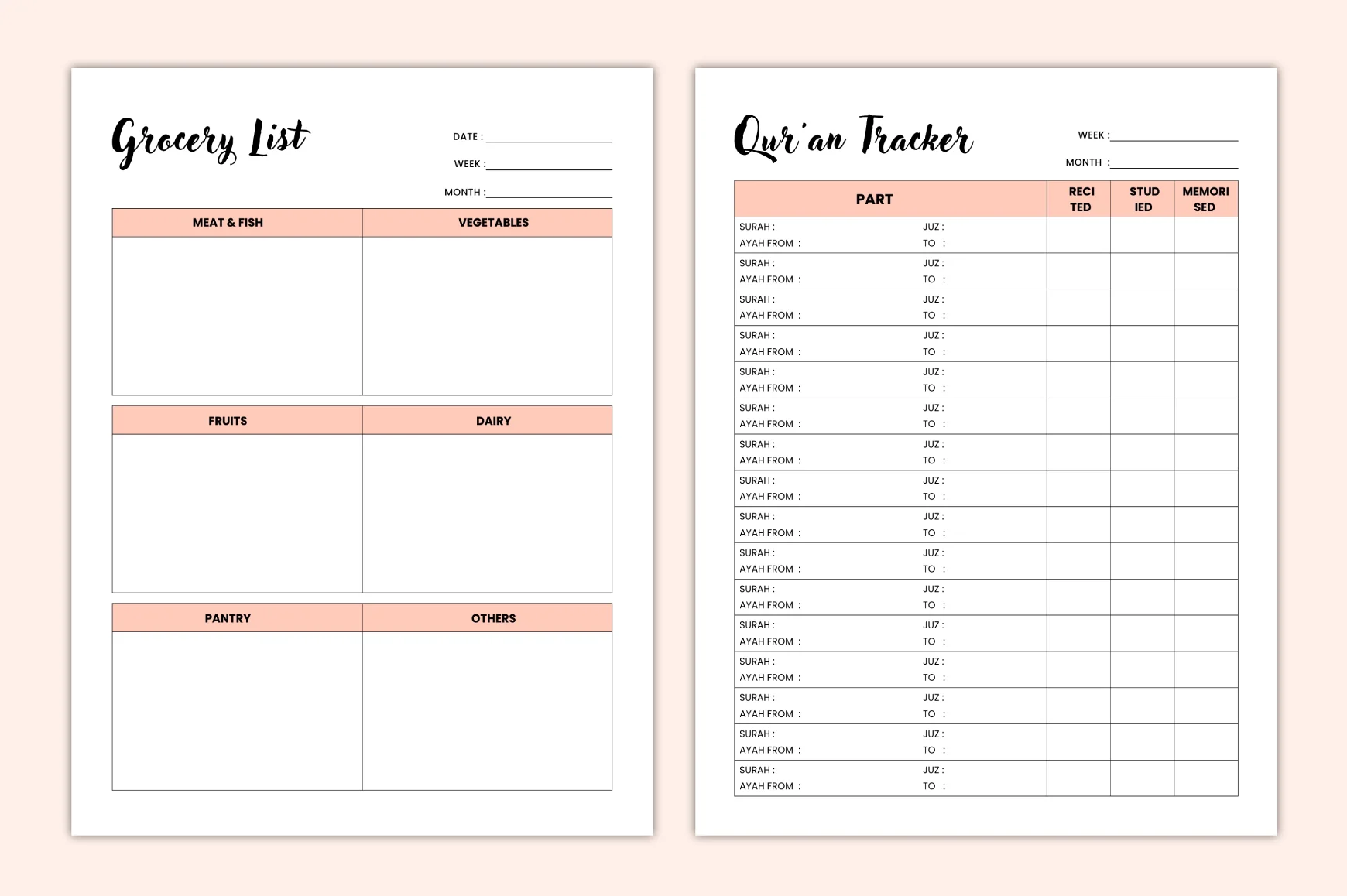 Islamic Productivity Planner - Image 2