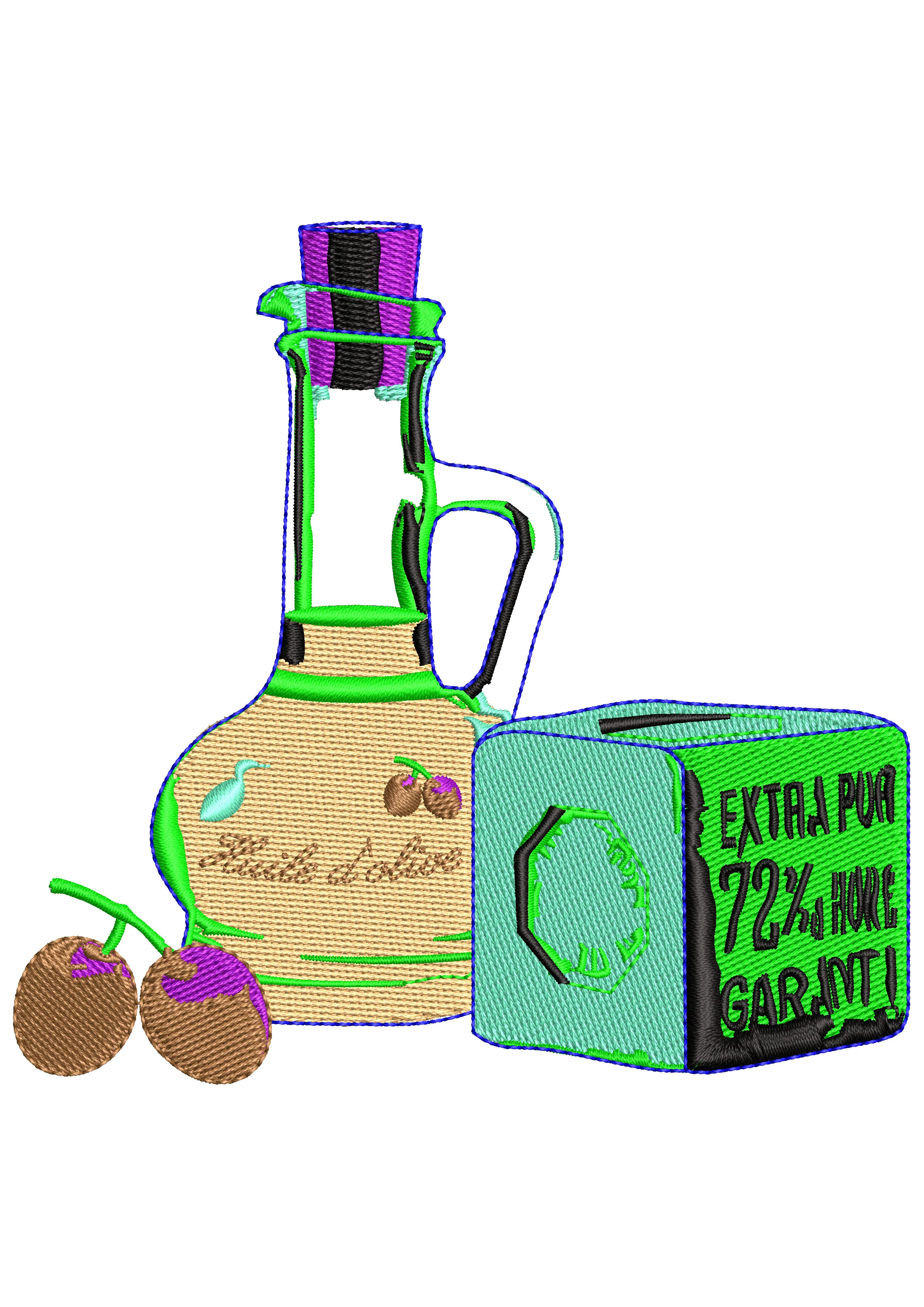 Jar Embroidery Design