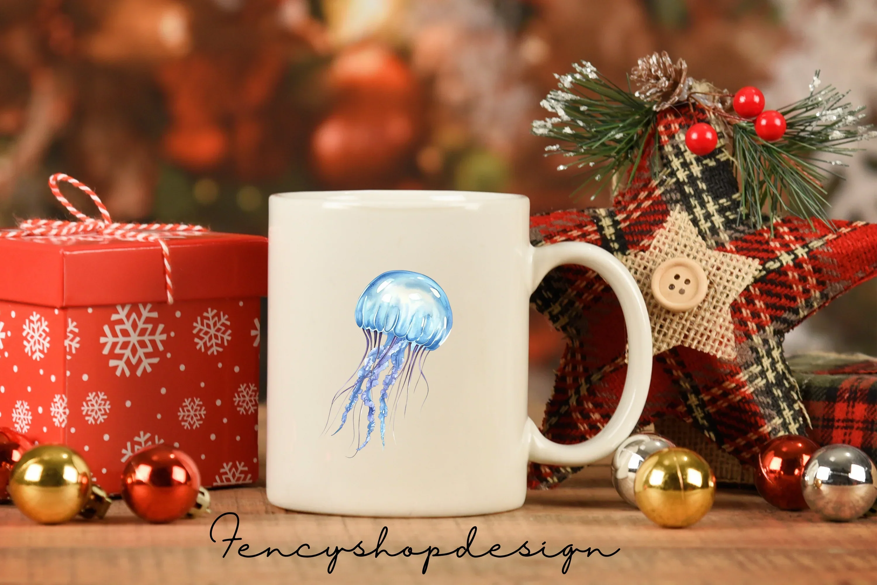 Jellyfish Ocean Clipart Bundle - Image 6