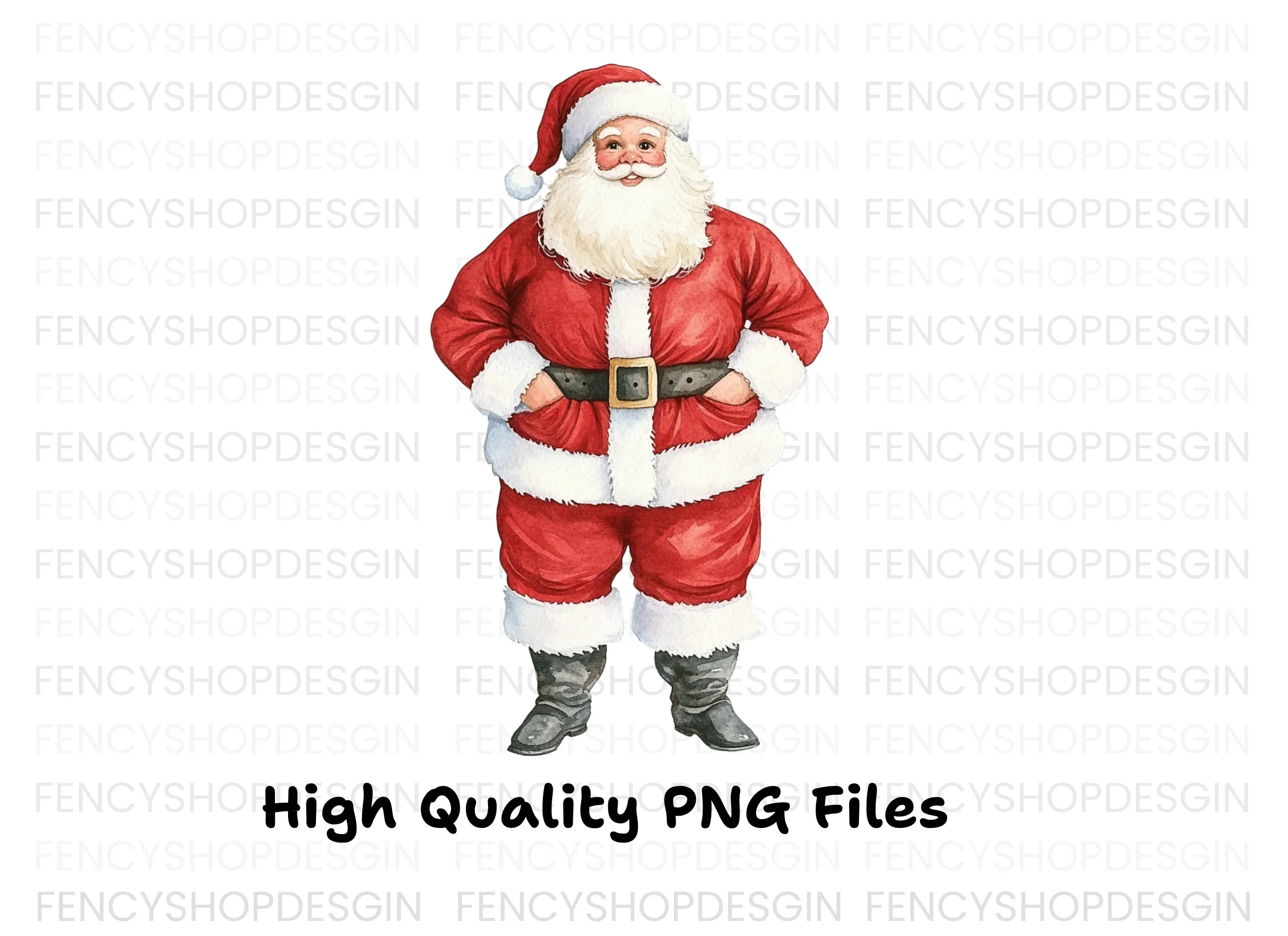 Jolly Santa Claus Clipart Bundle - Image 3