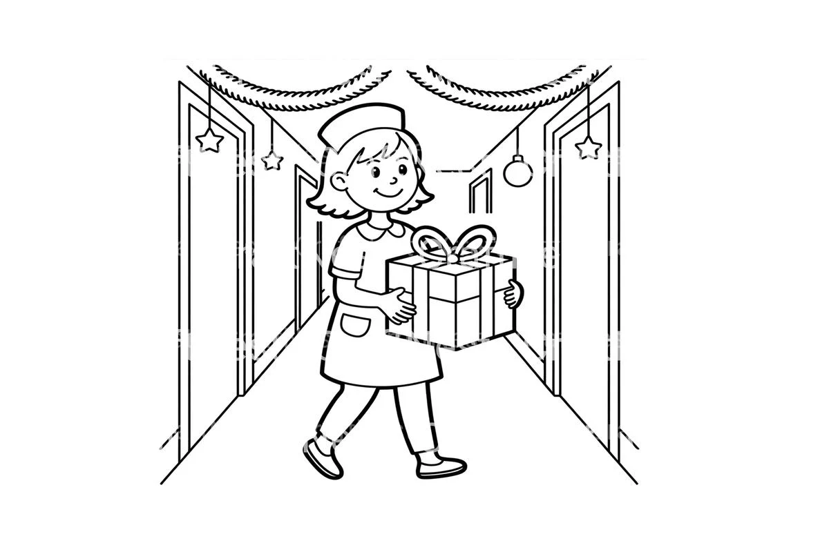 Joyful Christmas Carolers Coloring Books - Image 2
