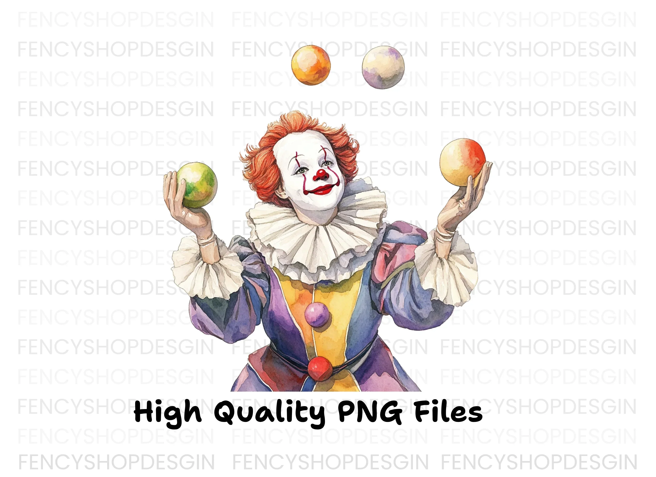 Juggling Clowns Clipart Bundle - Image 3