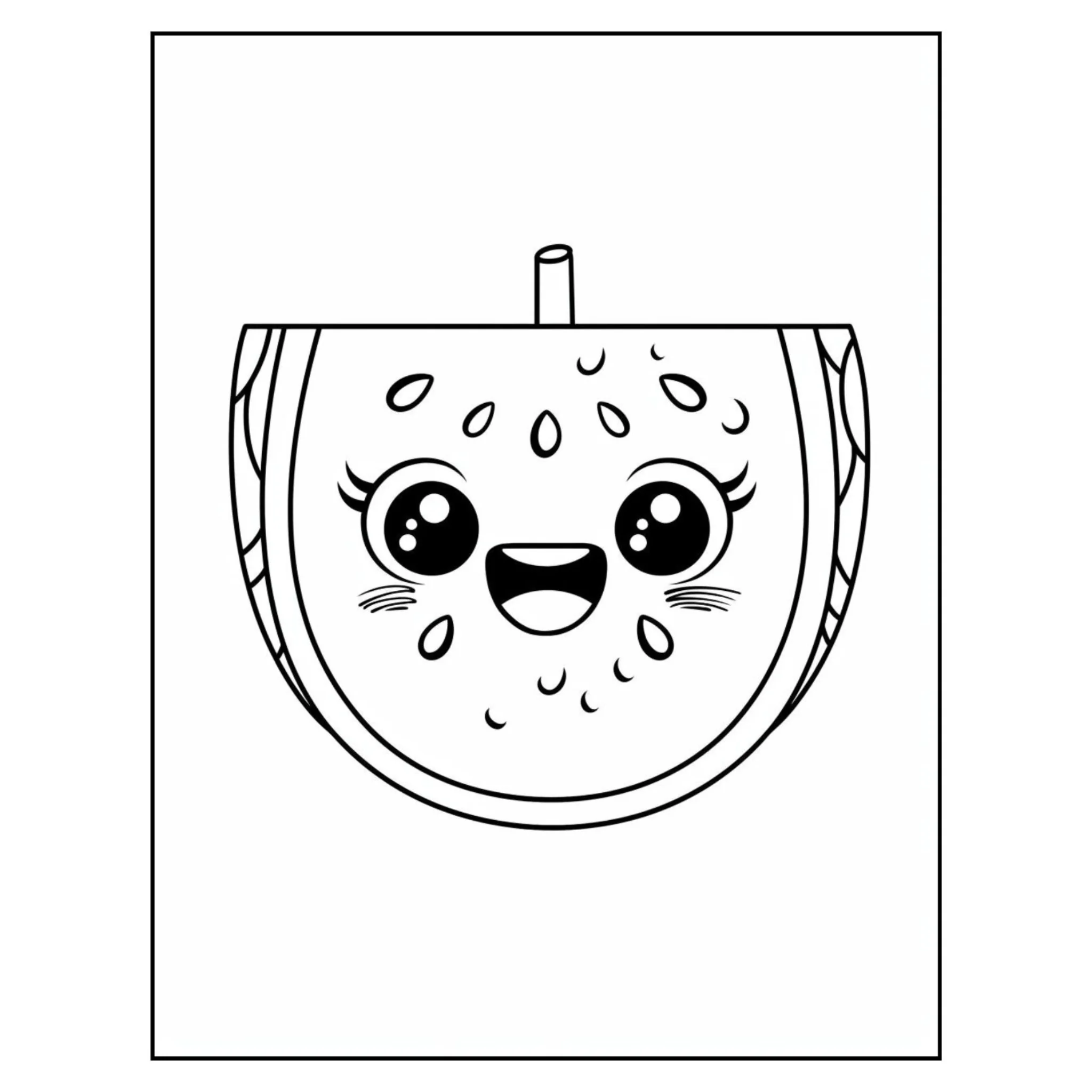 Kawaii Summer Coloring Pages - Image 2