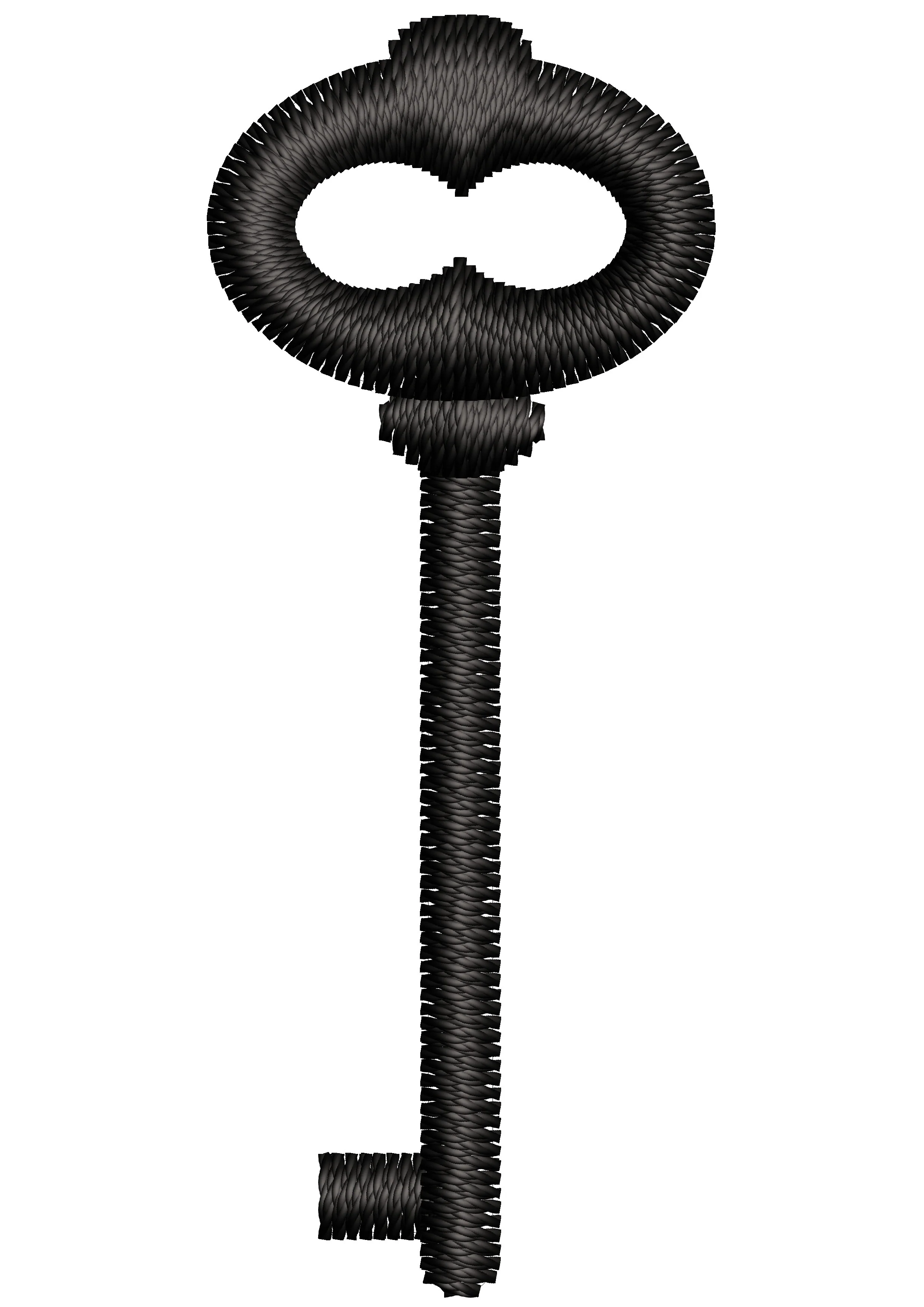 Key Embroidery Design
