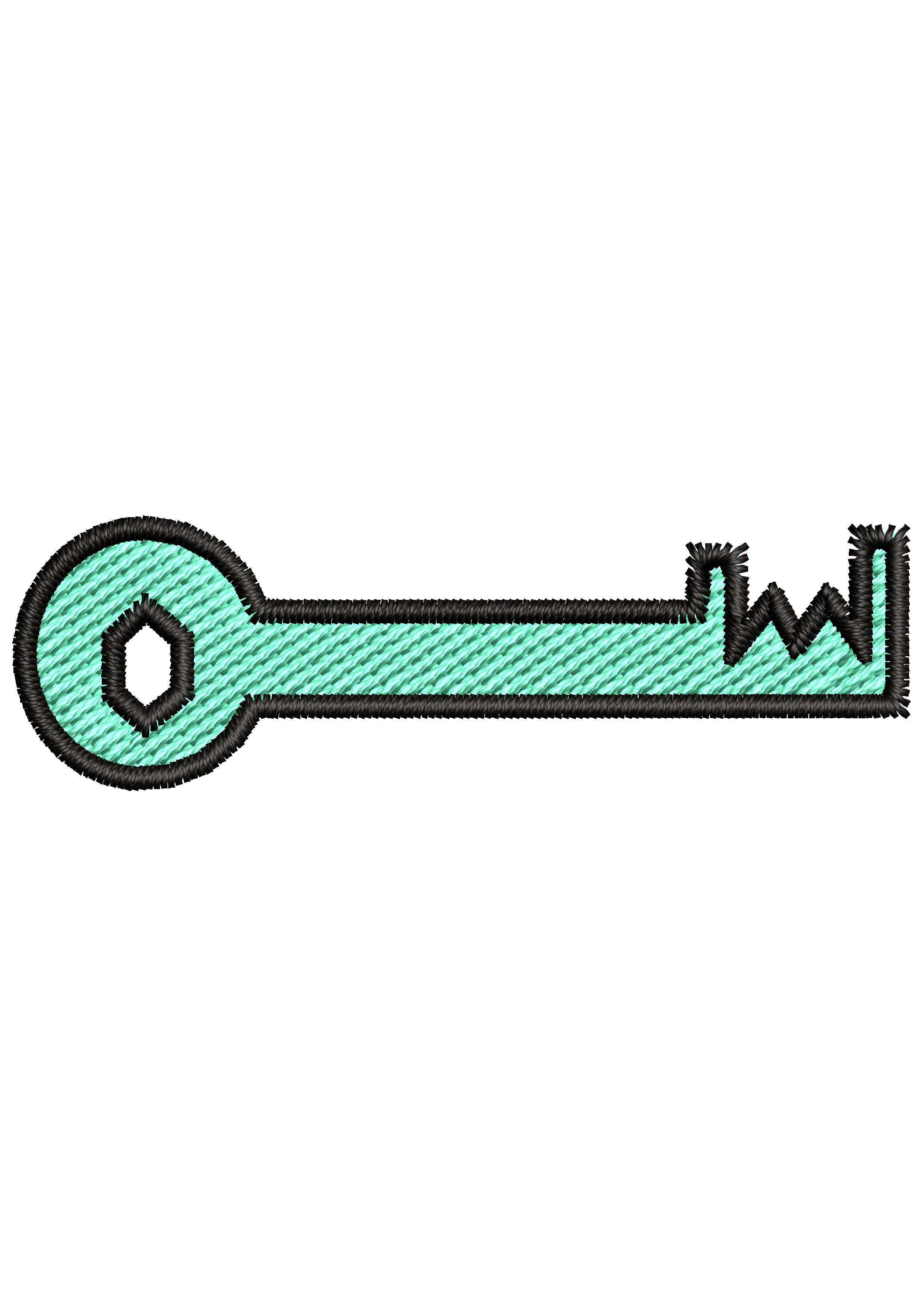 Key of Life Embroidery Design