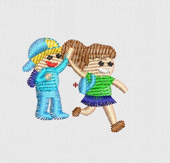Kid Embroidery Design