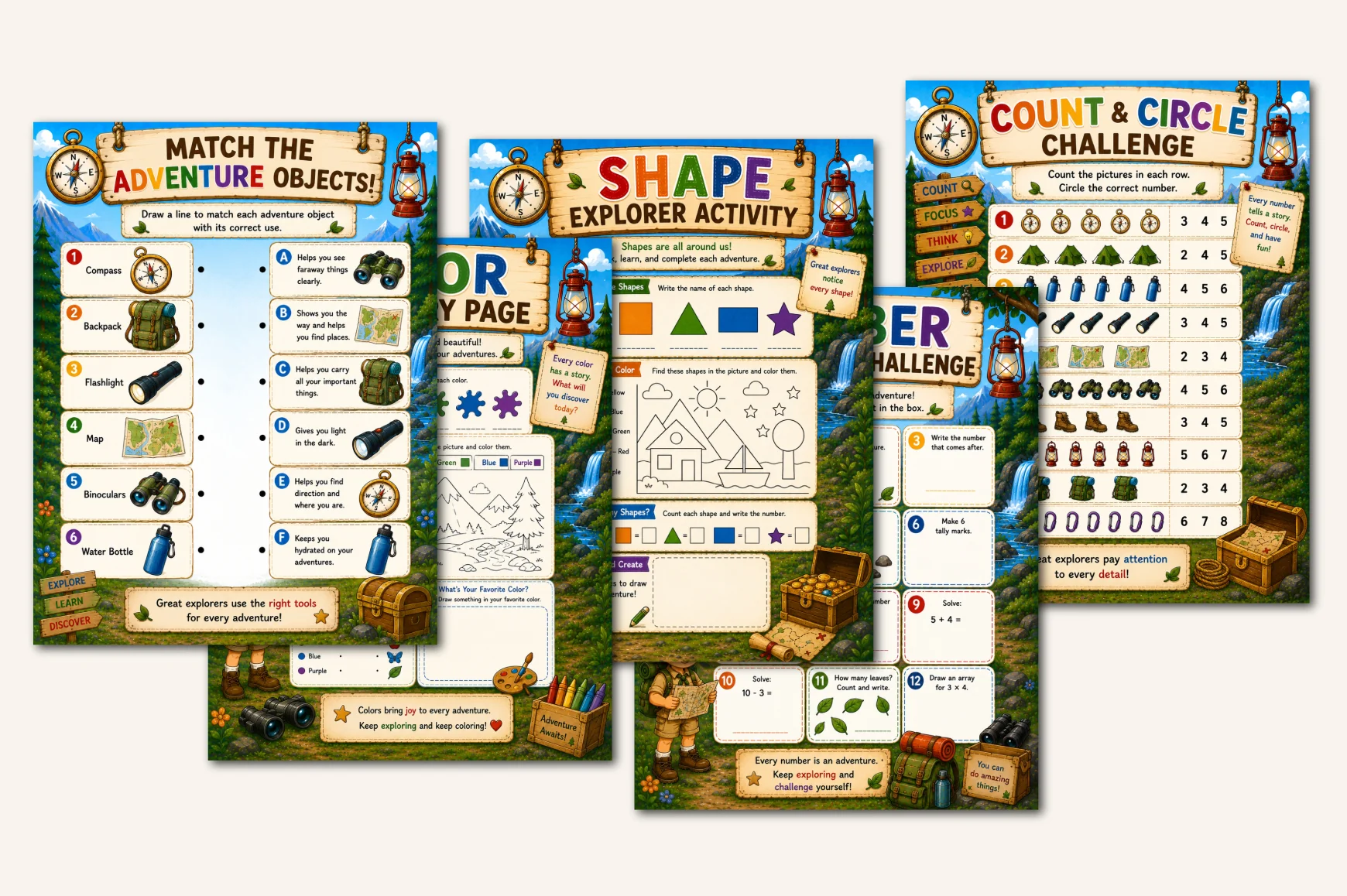 Kids Adventure Activity Book - Image 3