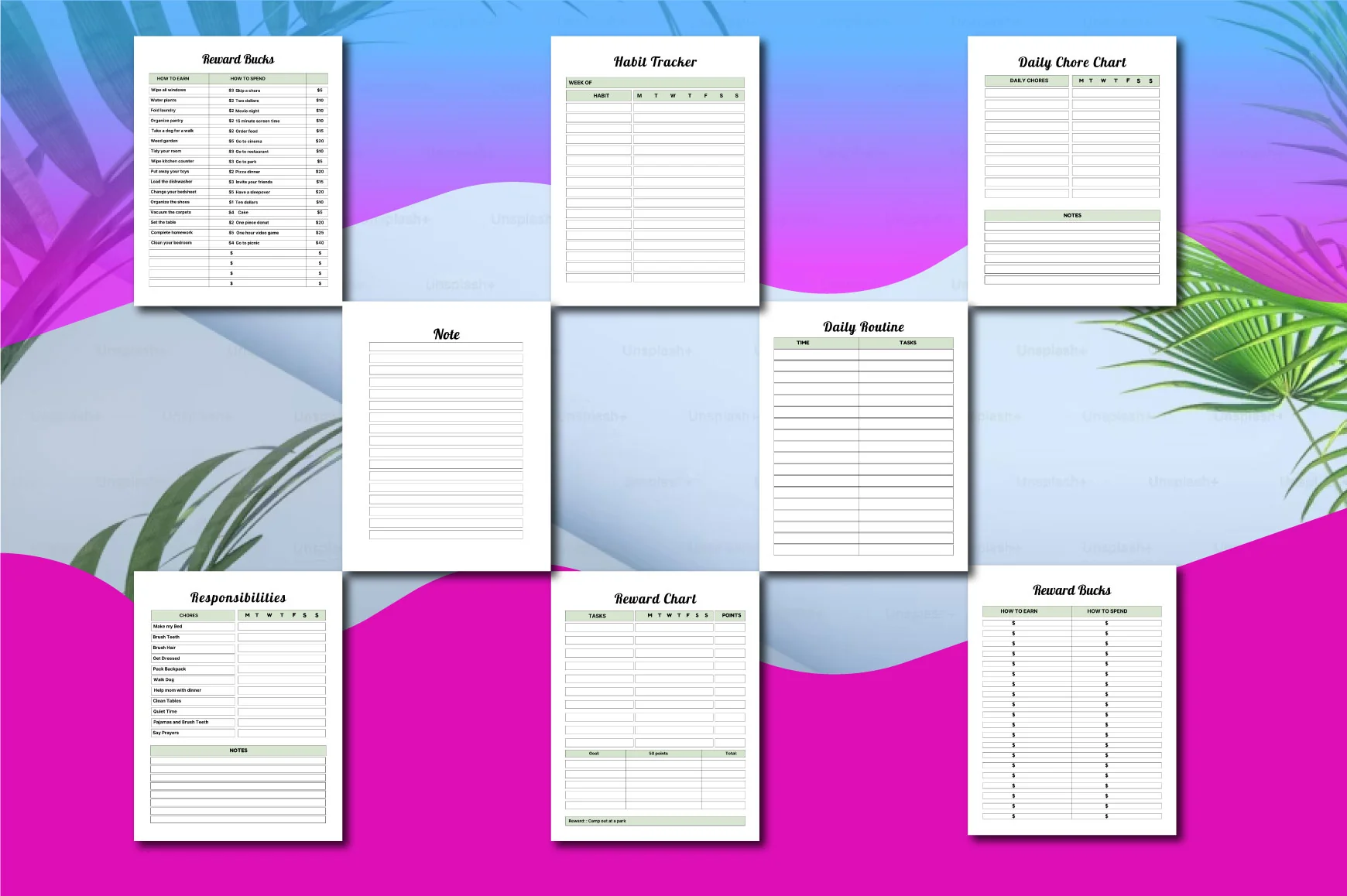 Kids Chore Charts Planner - Image 3
