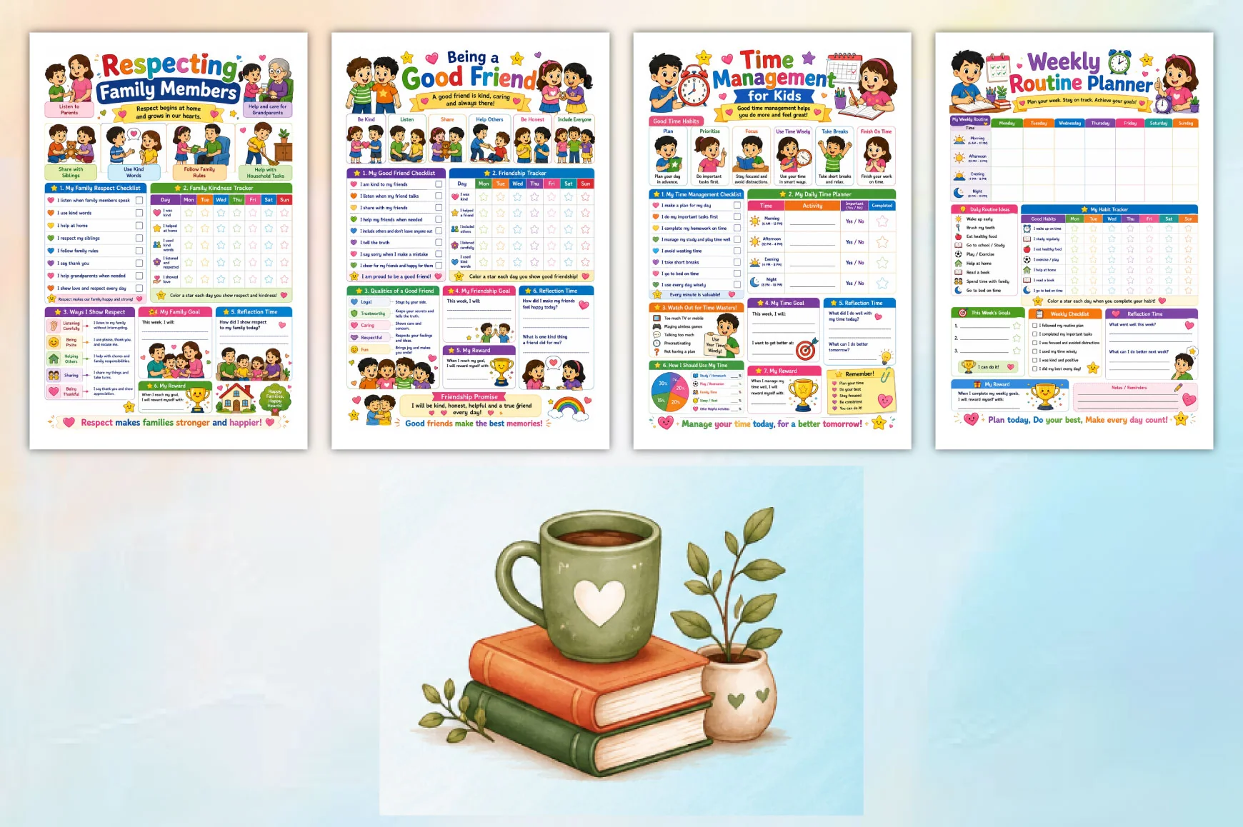 Kids Daily Routine Responsibility Workbook - Image 4
