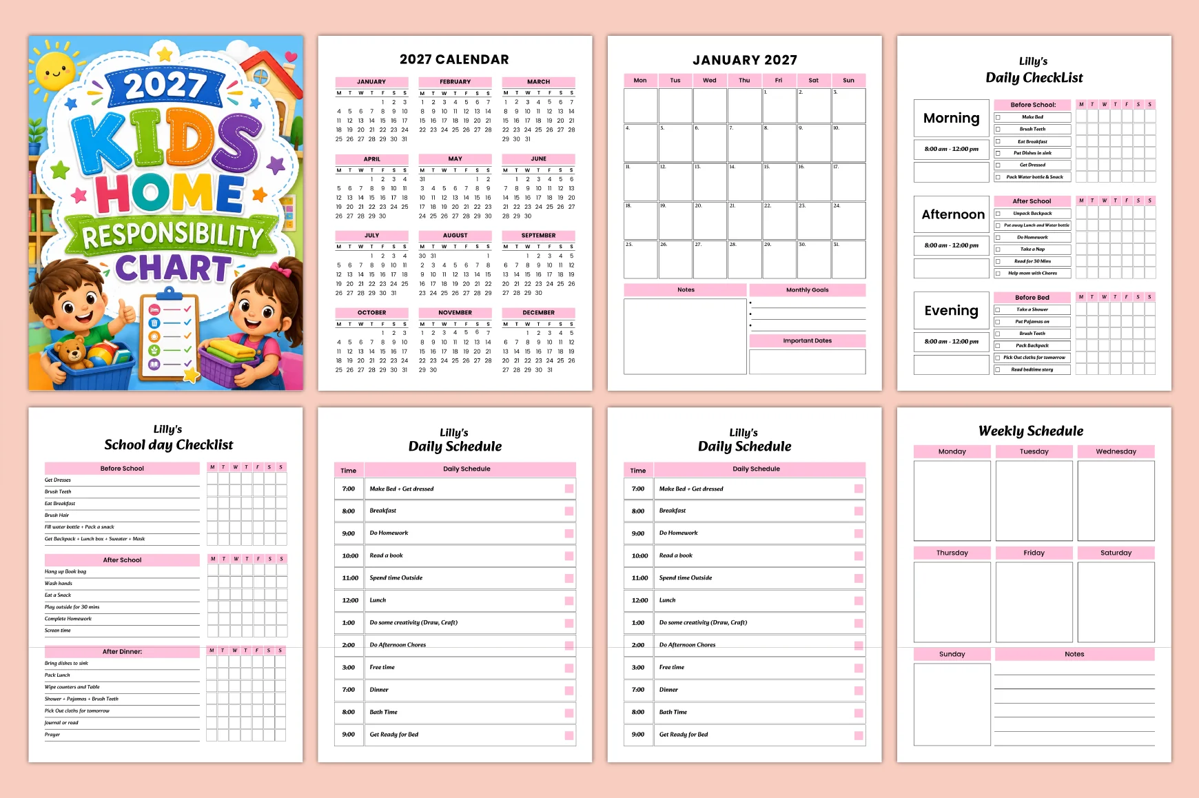 Kids Home Responsibility Chart - Image 2