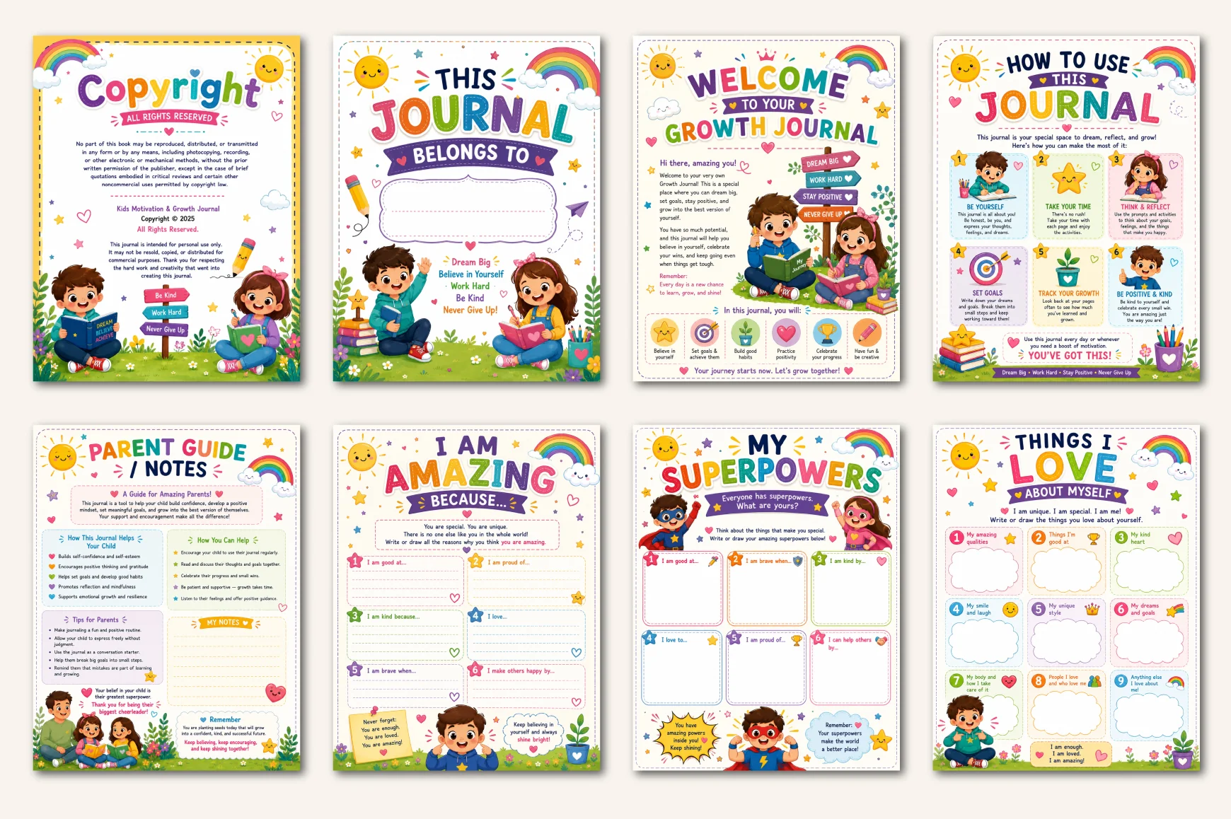 Kids Motivation Growth Journal - Image 2