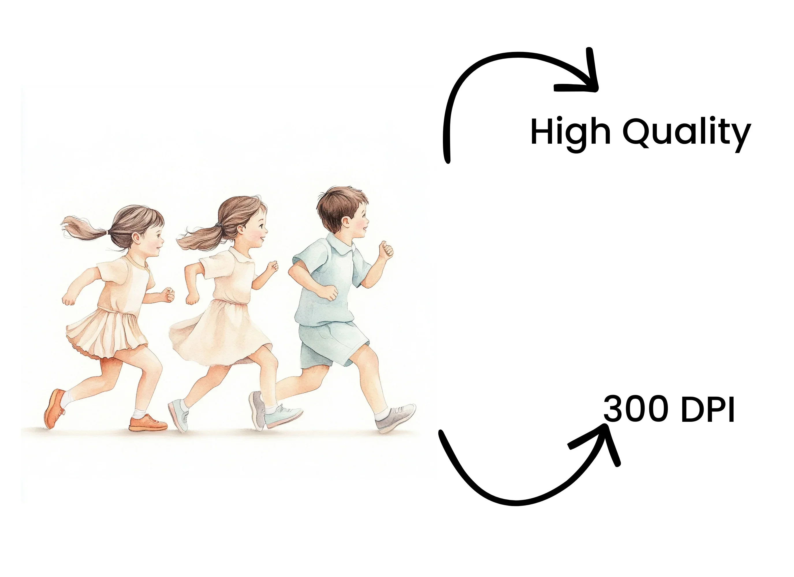 Kids Running Clipart Bundle - Image 4