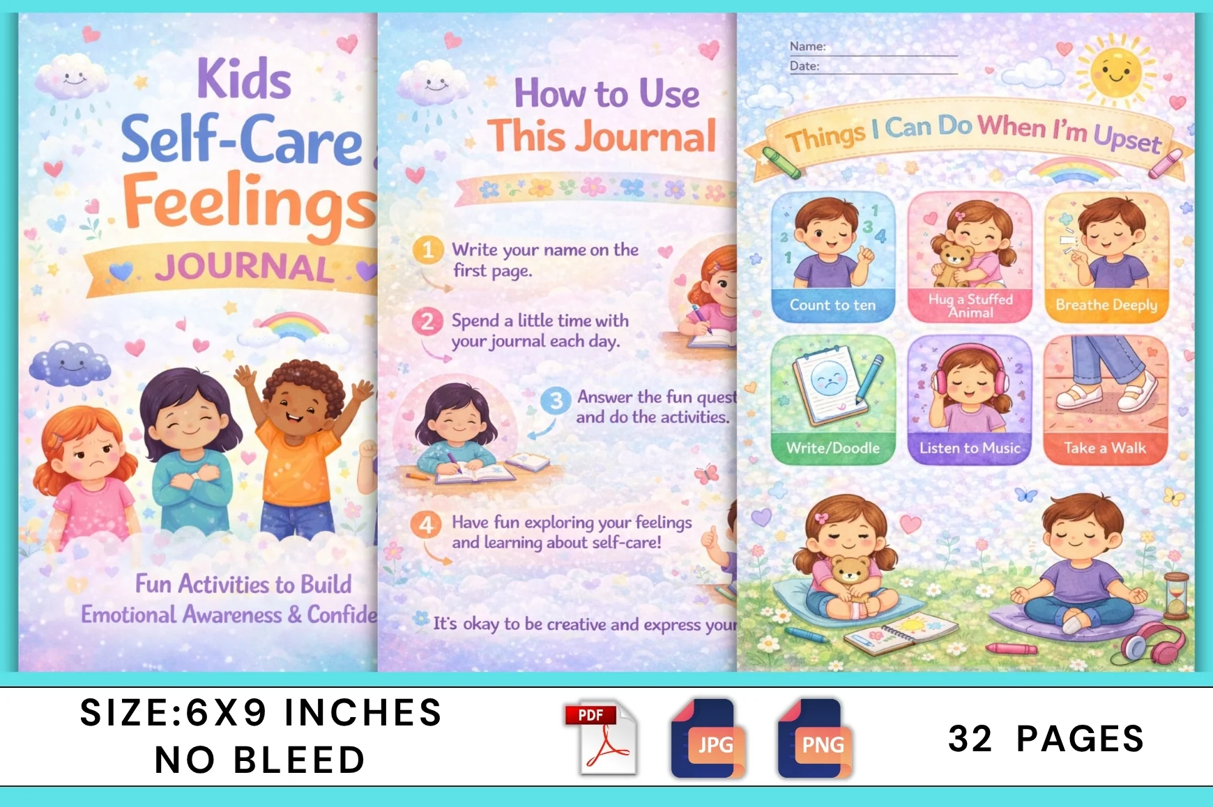 Kids' Self-Care Feelings Journal - Image 3