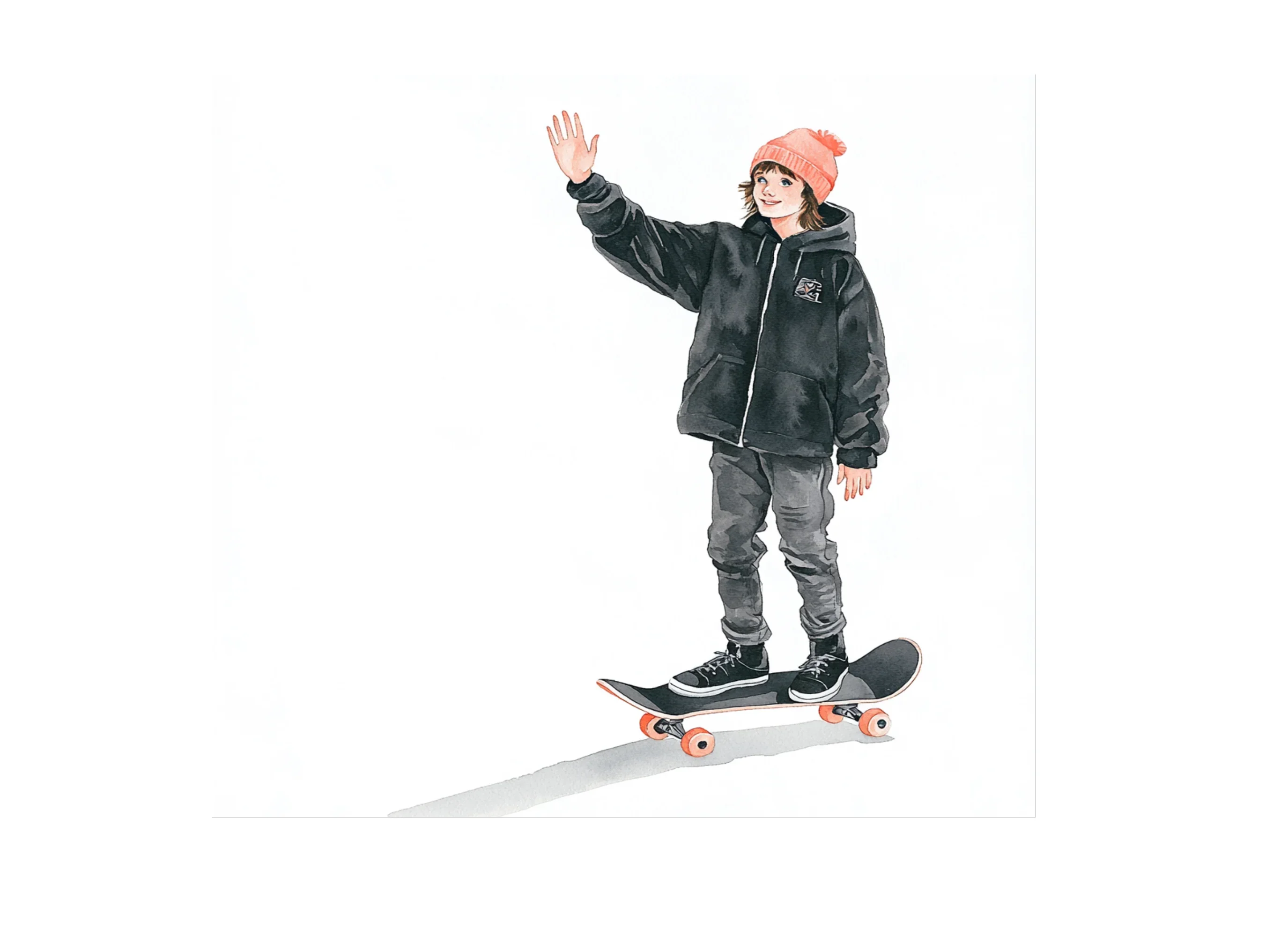 Kids Skateboard Clipart Bundle - Image 3