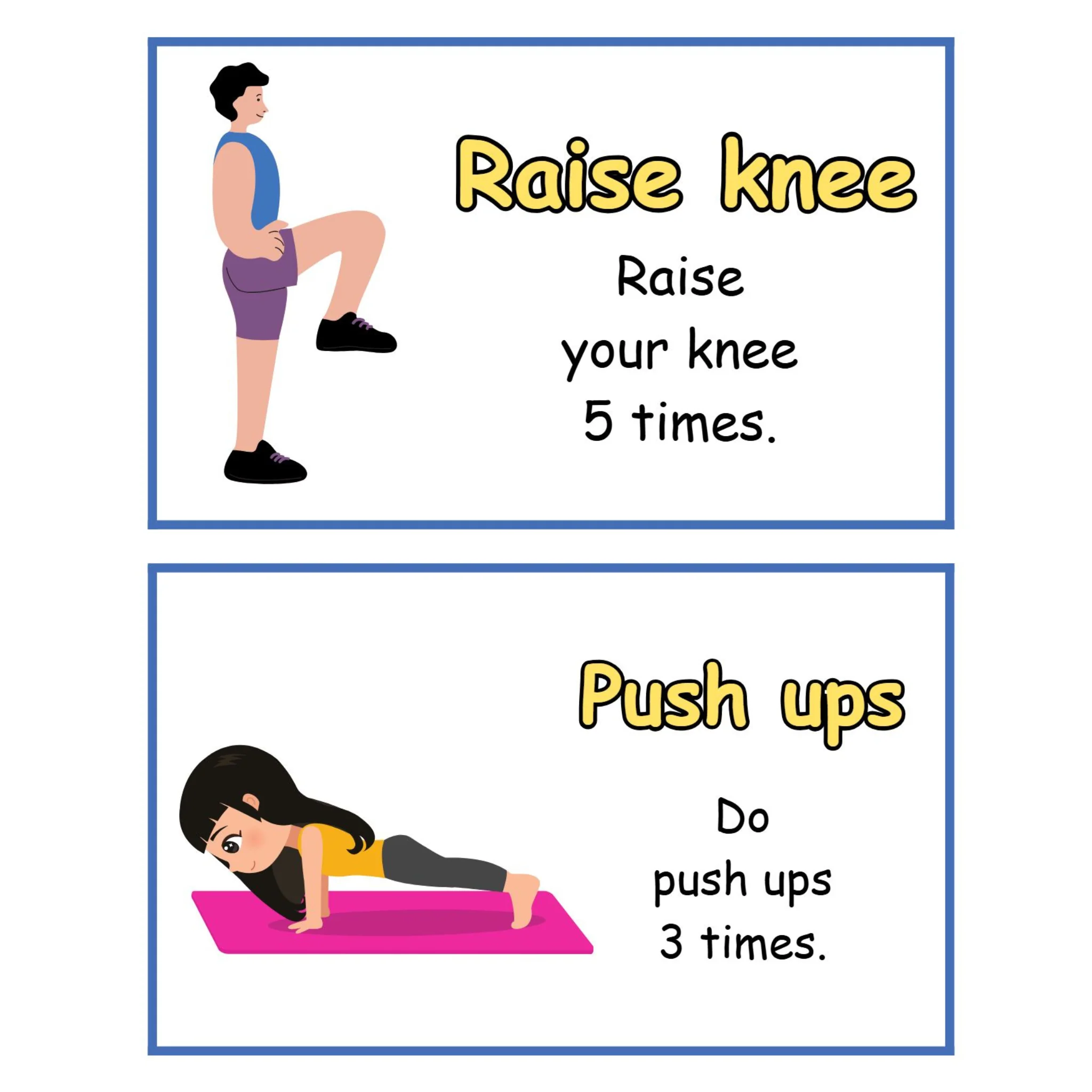 Kids Sports Training Exercise Cards - Image 4