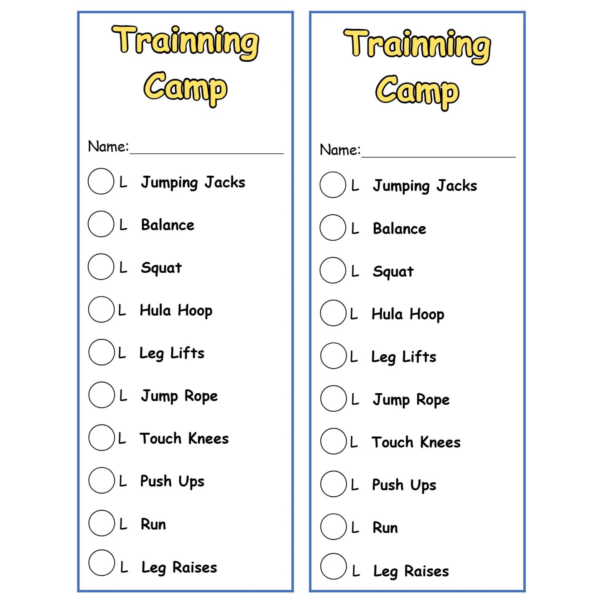 Kids Sports Training Exercise Cards - Image 5