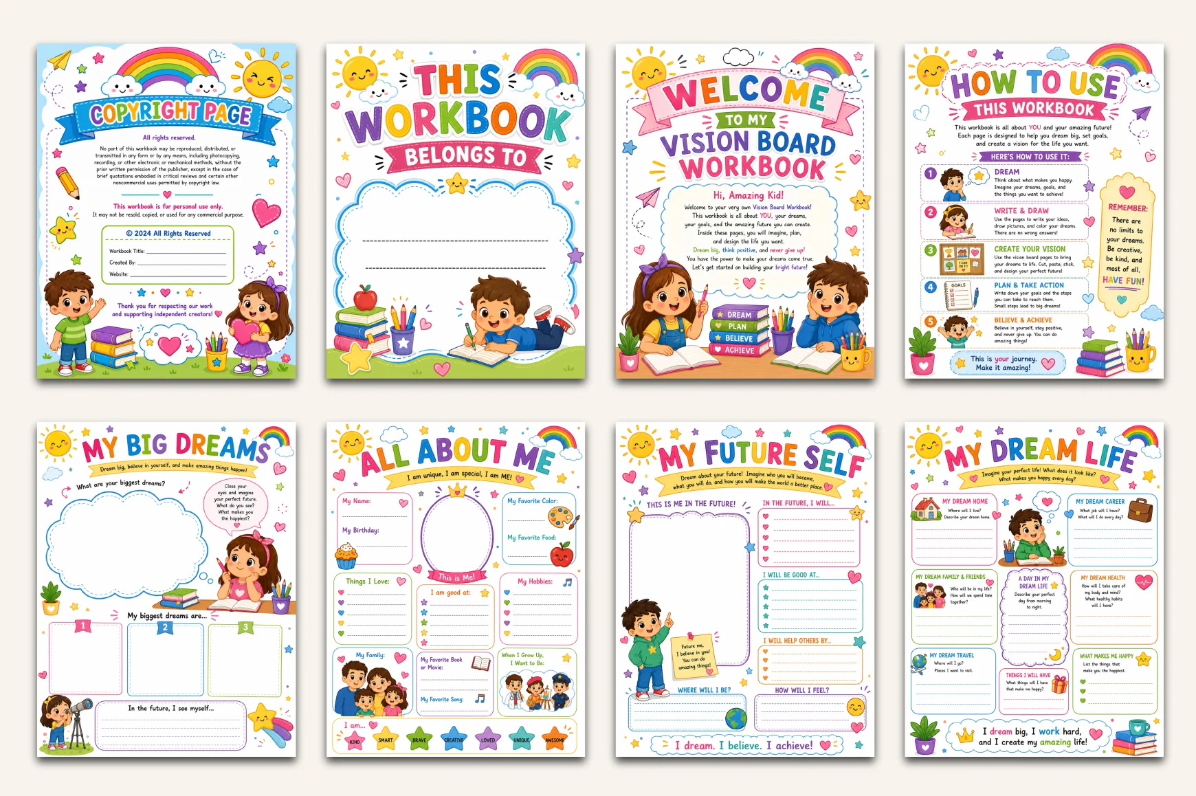Kids Vision Board Workbook - Image 2