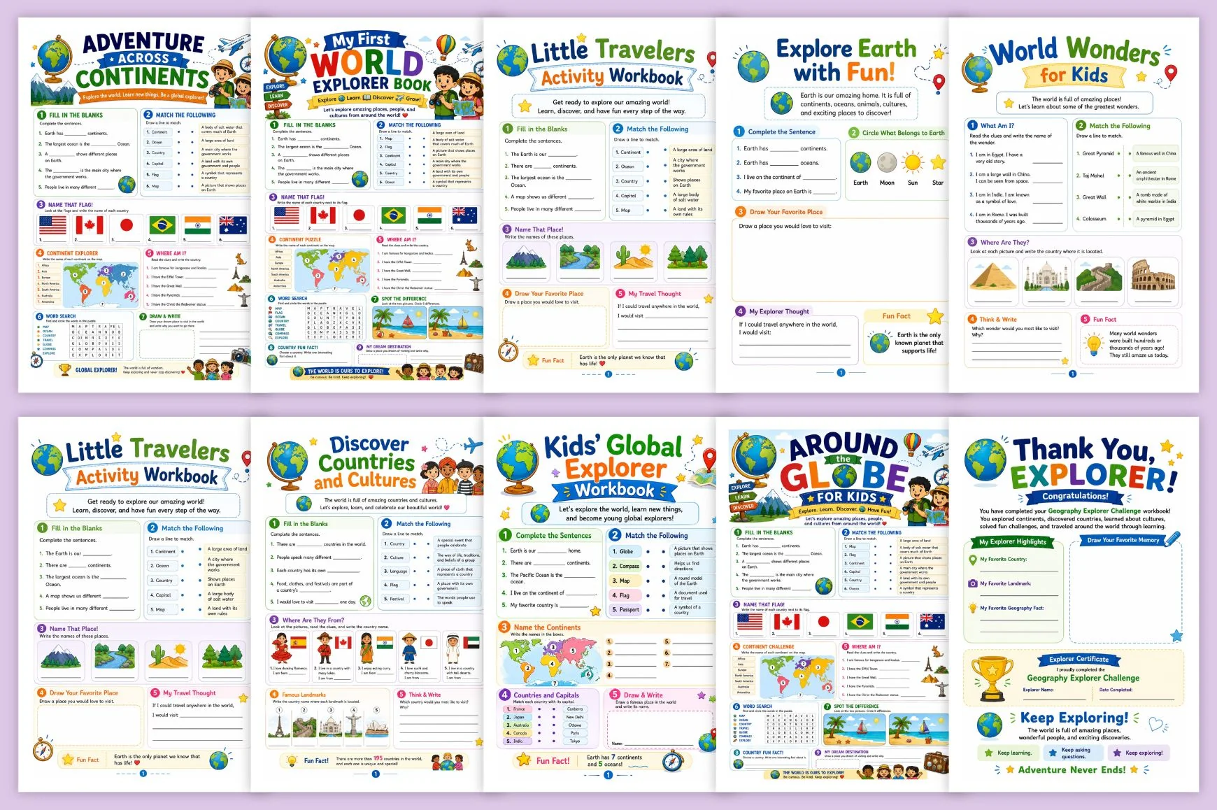 Kids World Explorer Workbook - Image 3